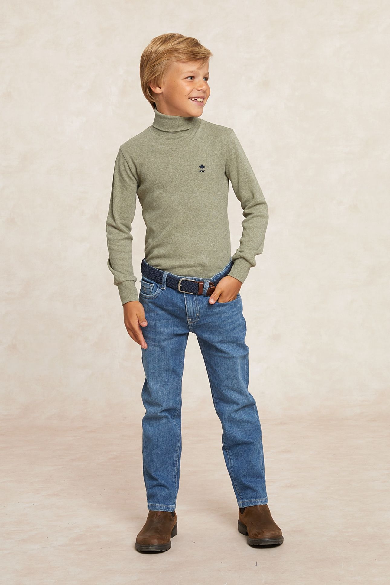 BASIC ROLL NECK T-SHIRT EDEN MIX 1