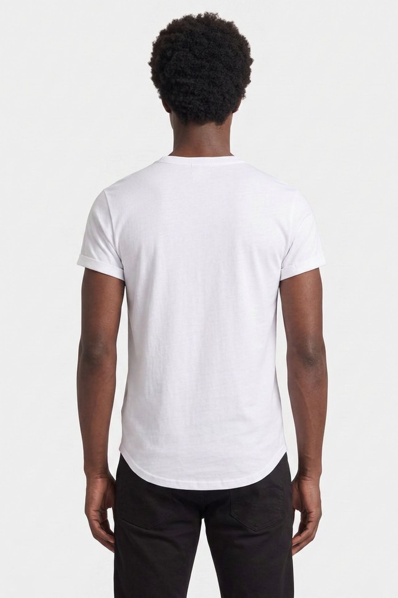 ROLL UP RELAXED T-SHIRT WHITE 2
