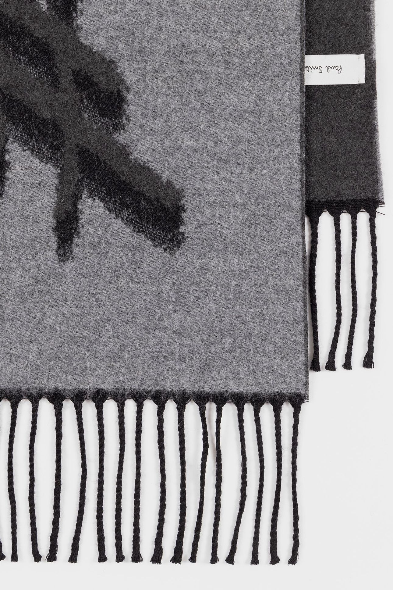MEN SCARF LOGO JACQUARD SLATE 7