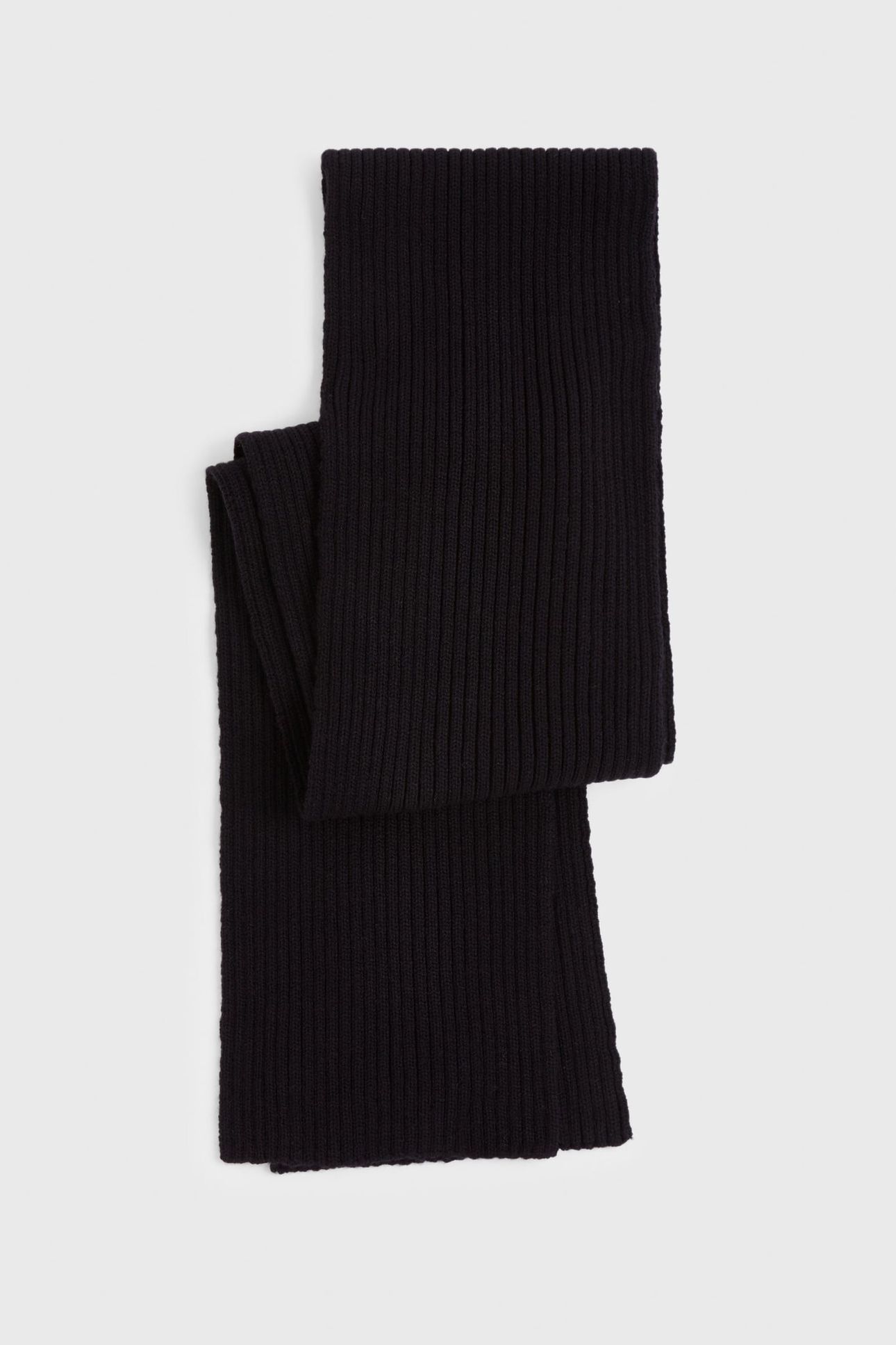 MERINO BLEND KNIT 2X2 RIB MIDNIGHT 1