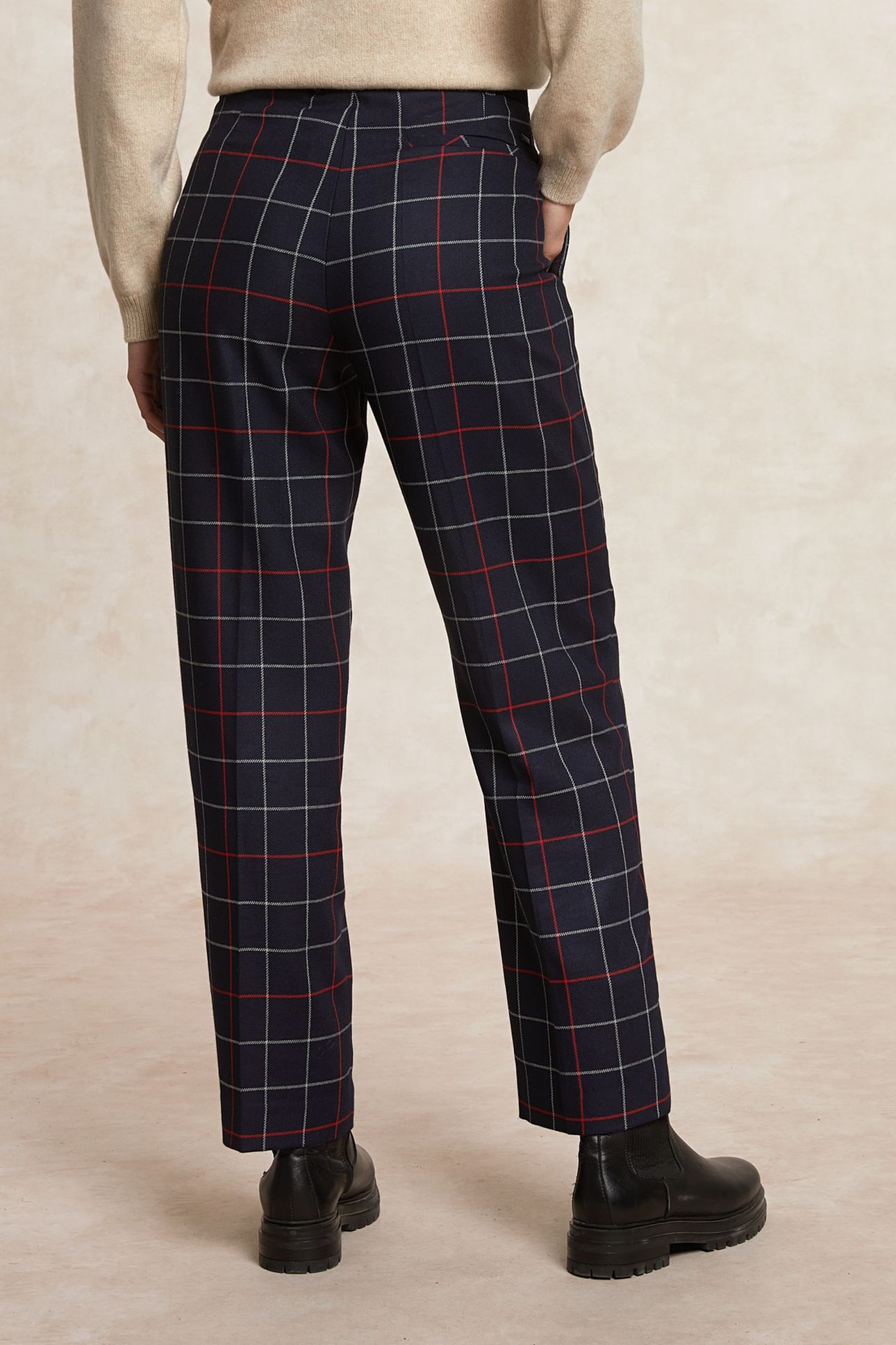 CLASSIC CHECKED 7/8 PANTS BLUE/RED MULTI 2