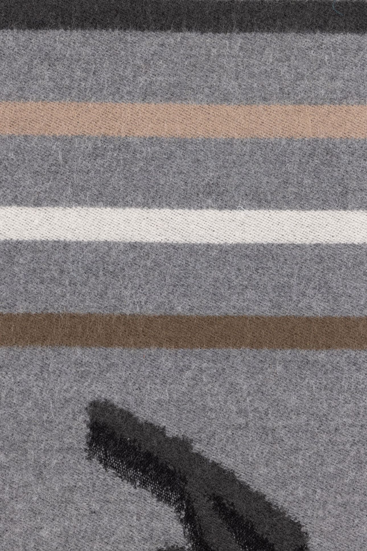 MEN SCARF LOGO JACQUARD SLATE 9