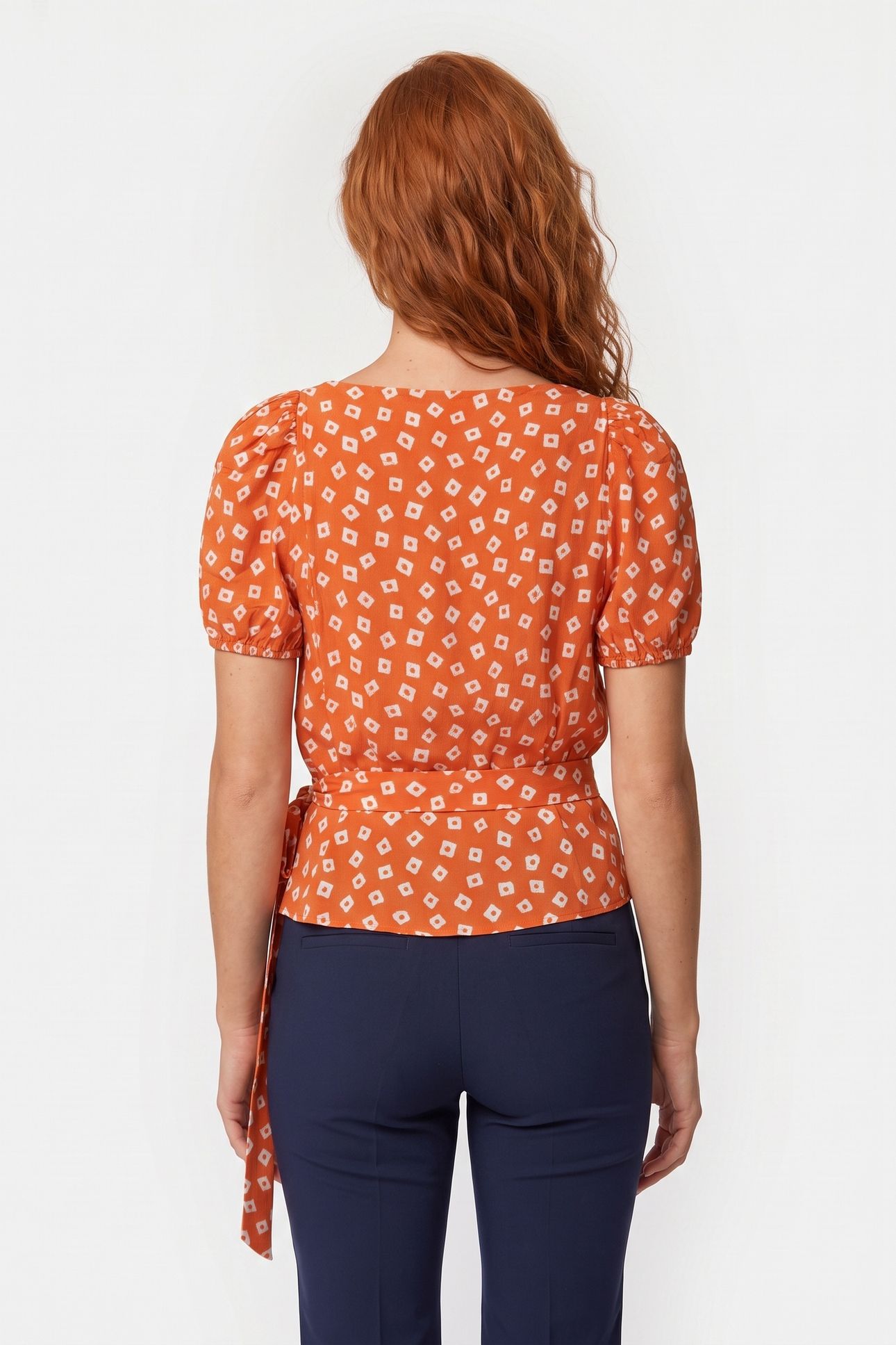 LA KYLE BLOUSE ORANGE 2