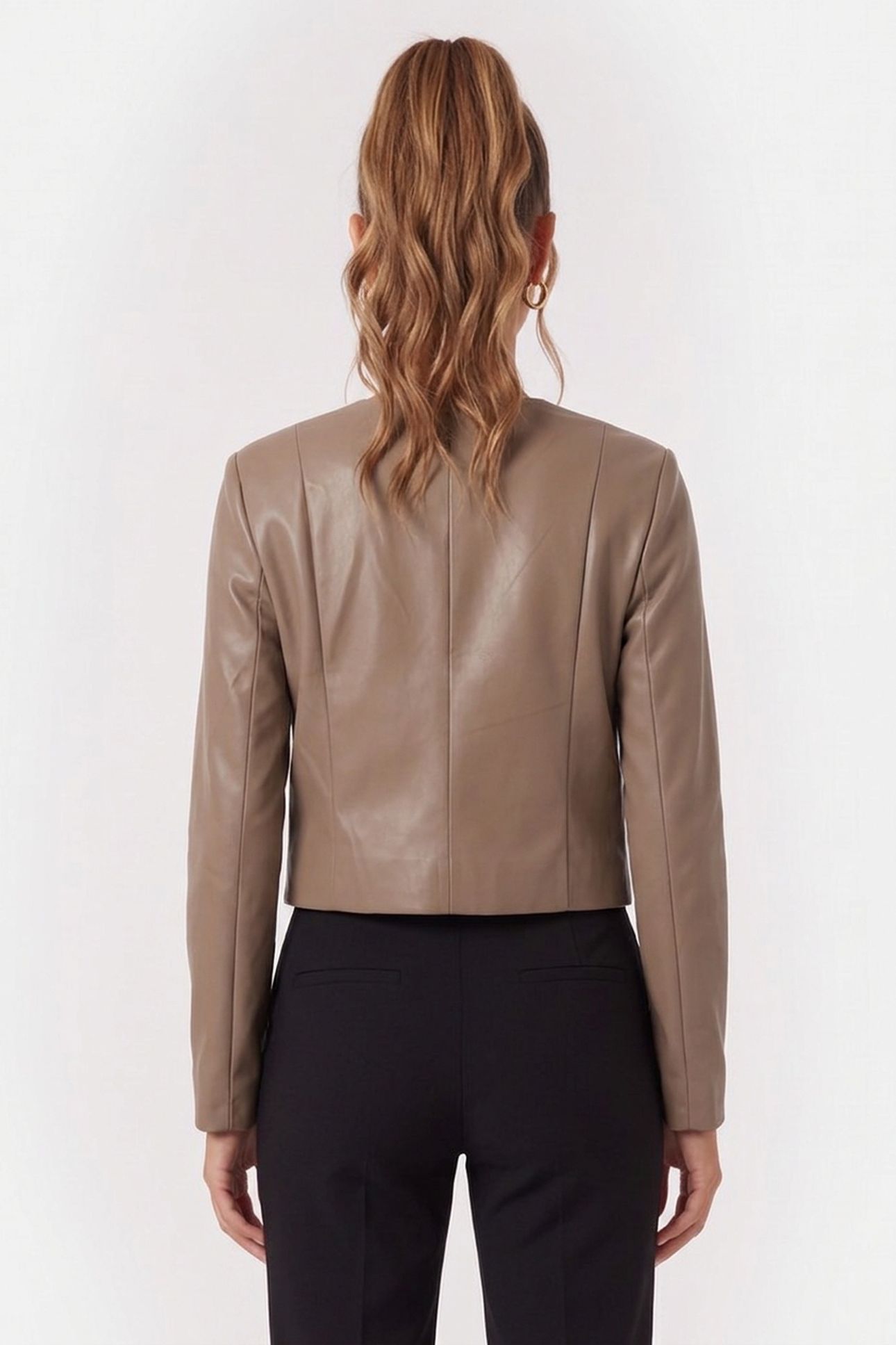 FERGIE CROPPED JACKE BUFF TAUPE 2
