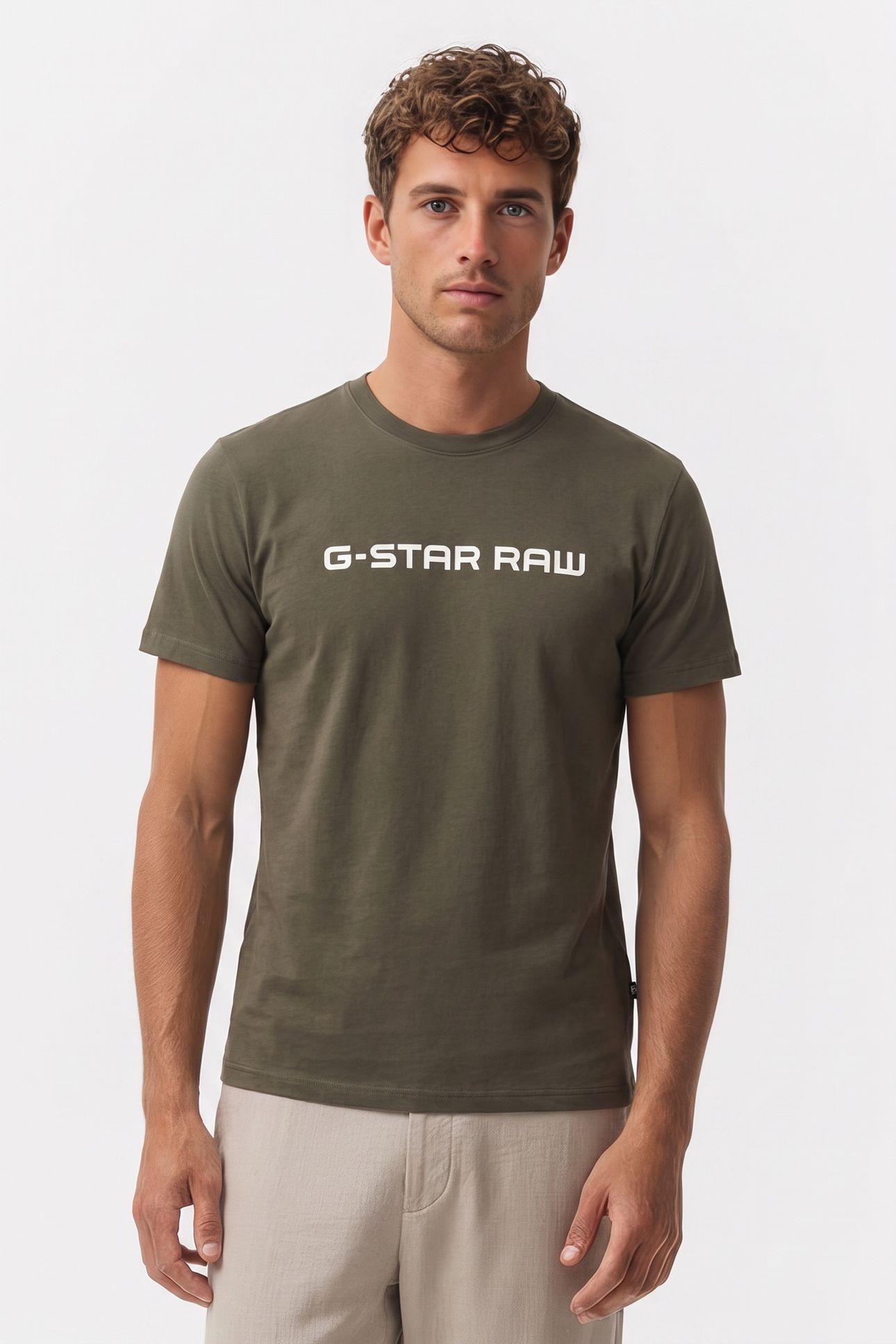 G-STAR RAW SLIM T-SHIRT ASFALT 1