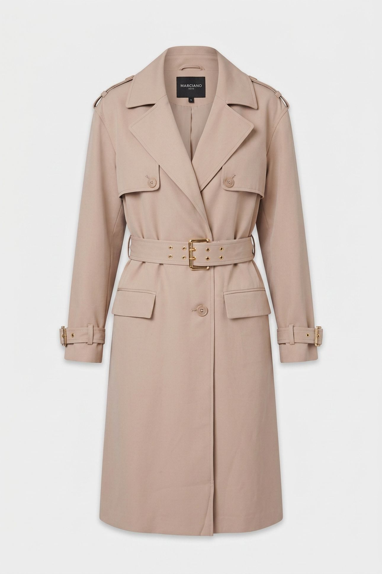 NINA LONG TRENCH COA VELVET TAUPE 3