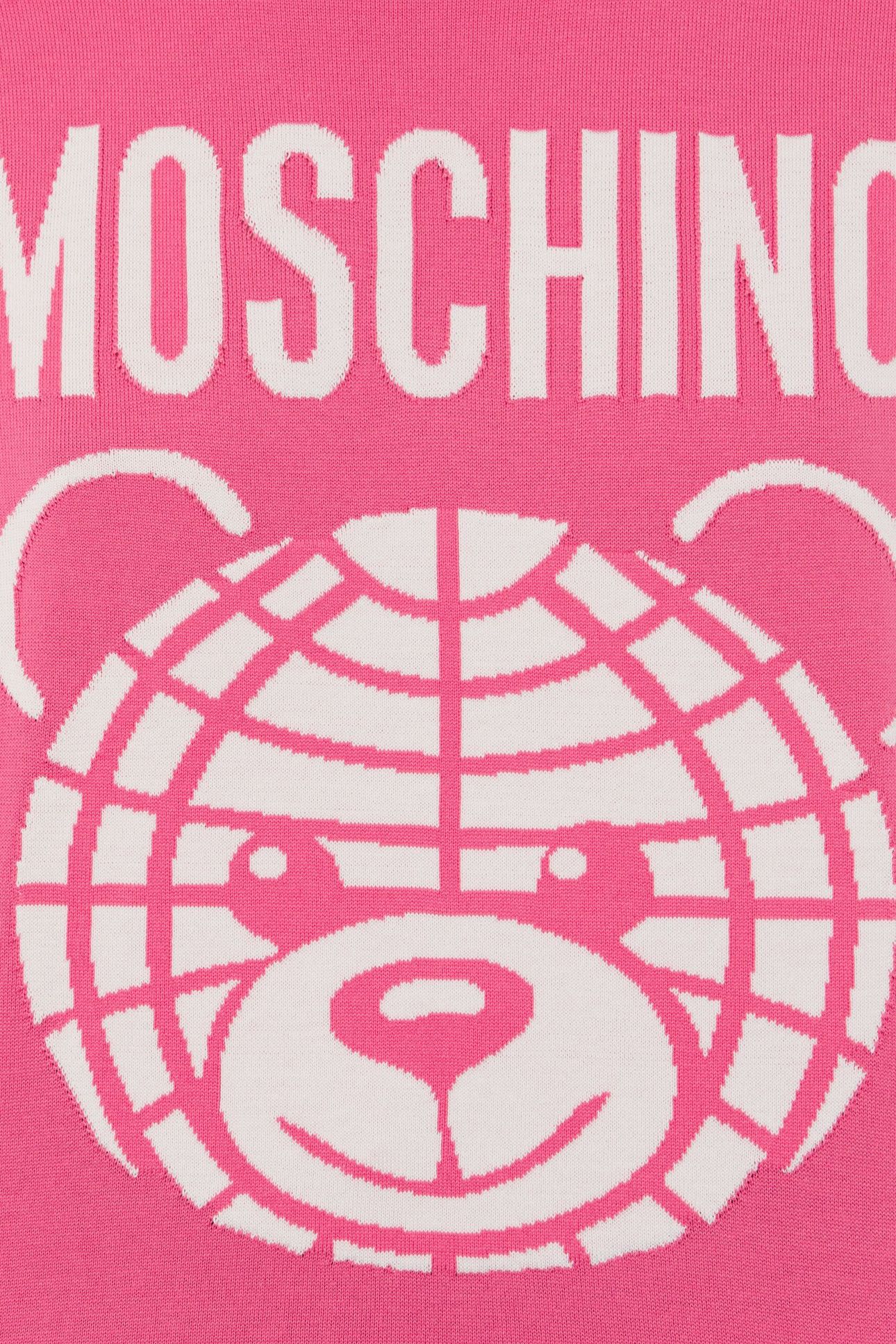 MOSCHINO TEDDY BEAR WOOL PULLOVER PINK 4
