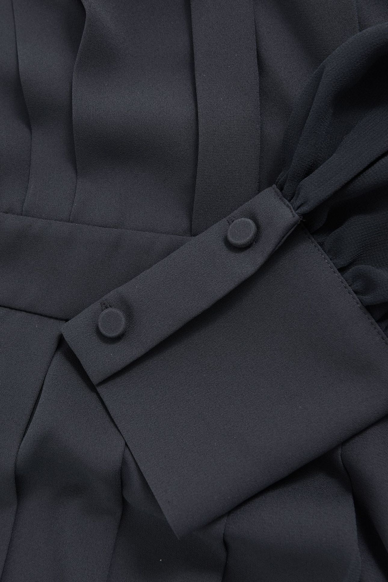 PLEAT FLIPPY MINI DRESS NAVY 6