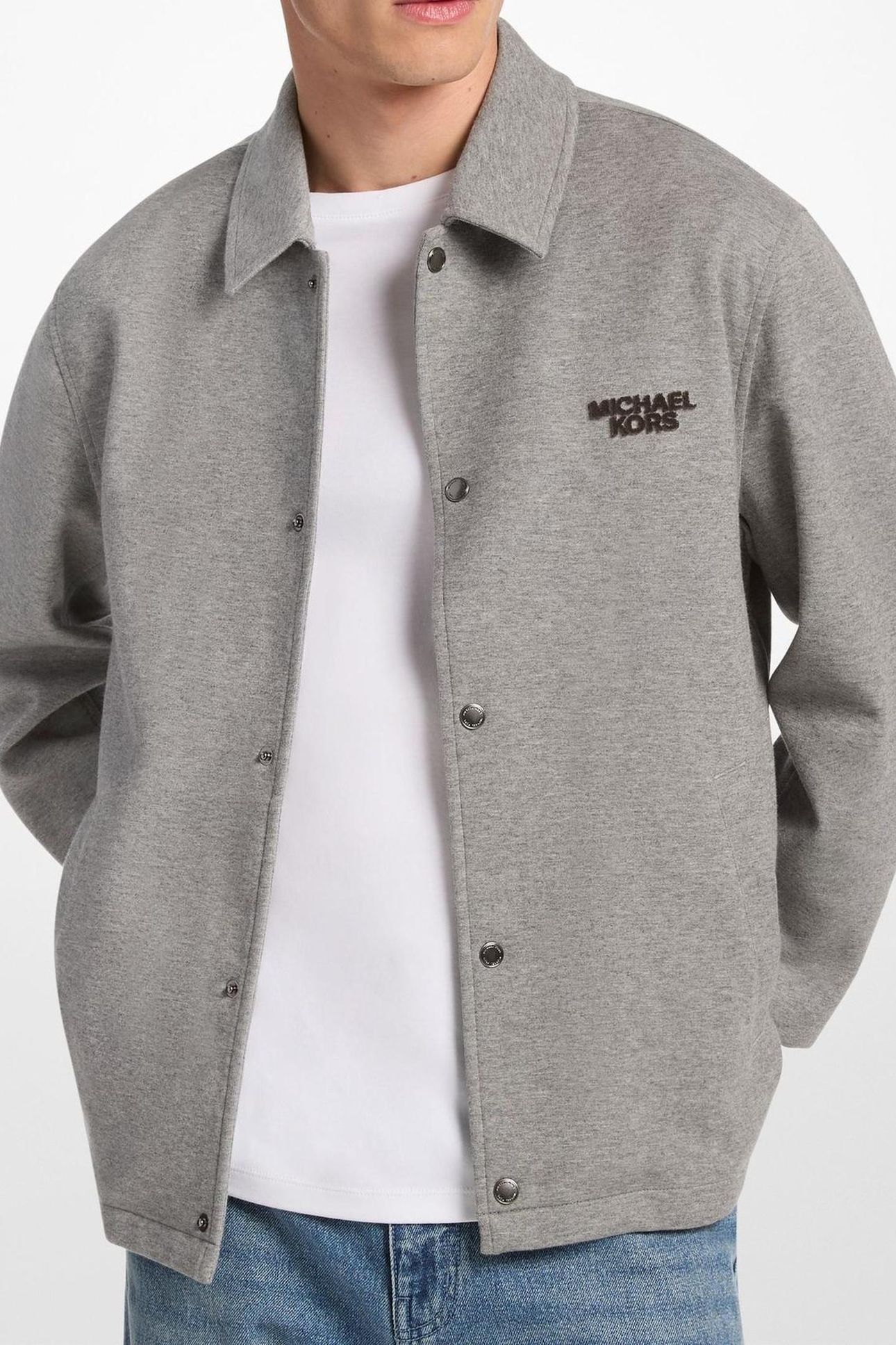 HOLIDAY LOGO JACKET ASH MELANGE 1