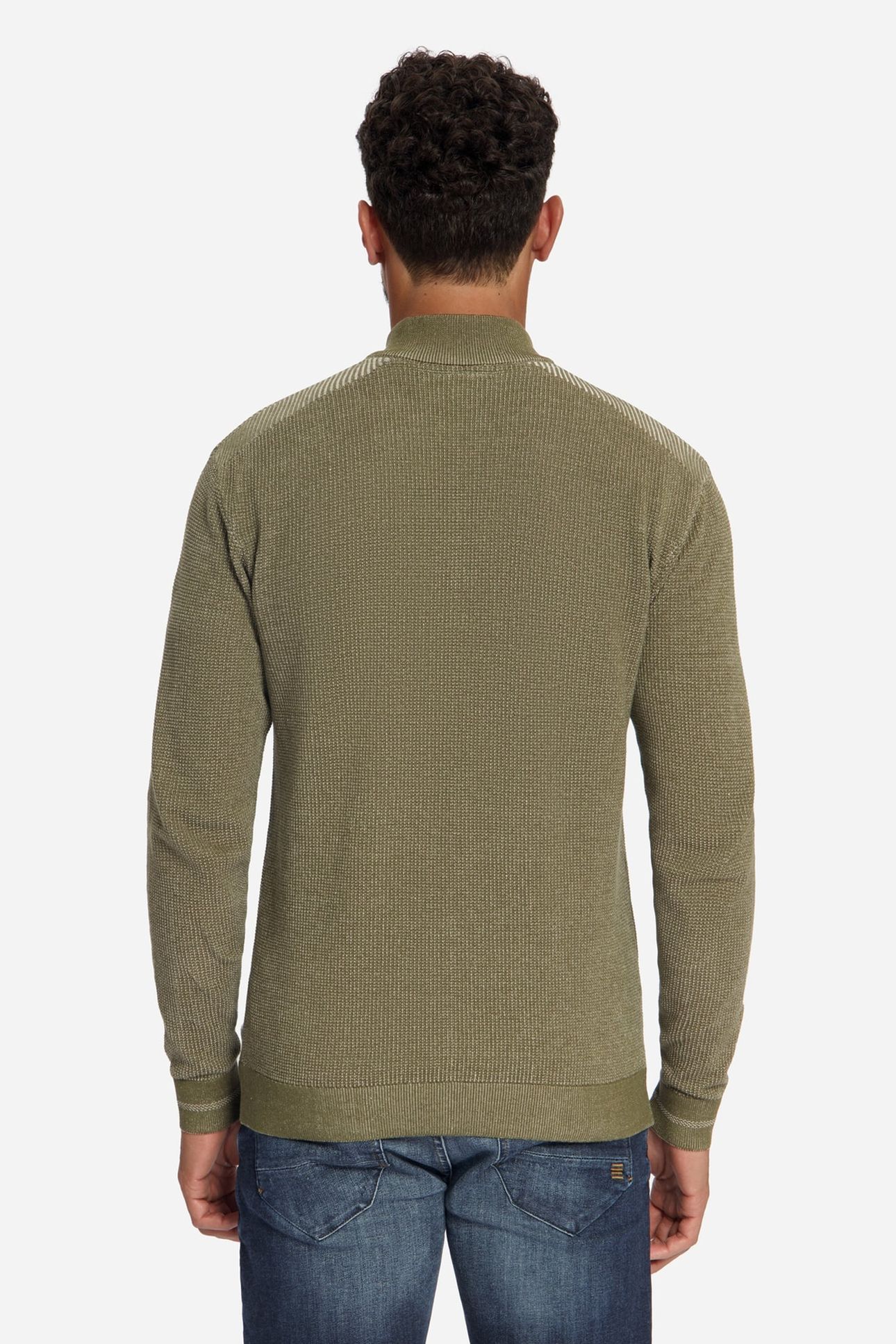 PULLOVER HALF ZIP PLATED MOSS 3