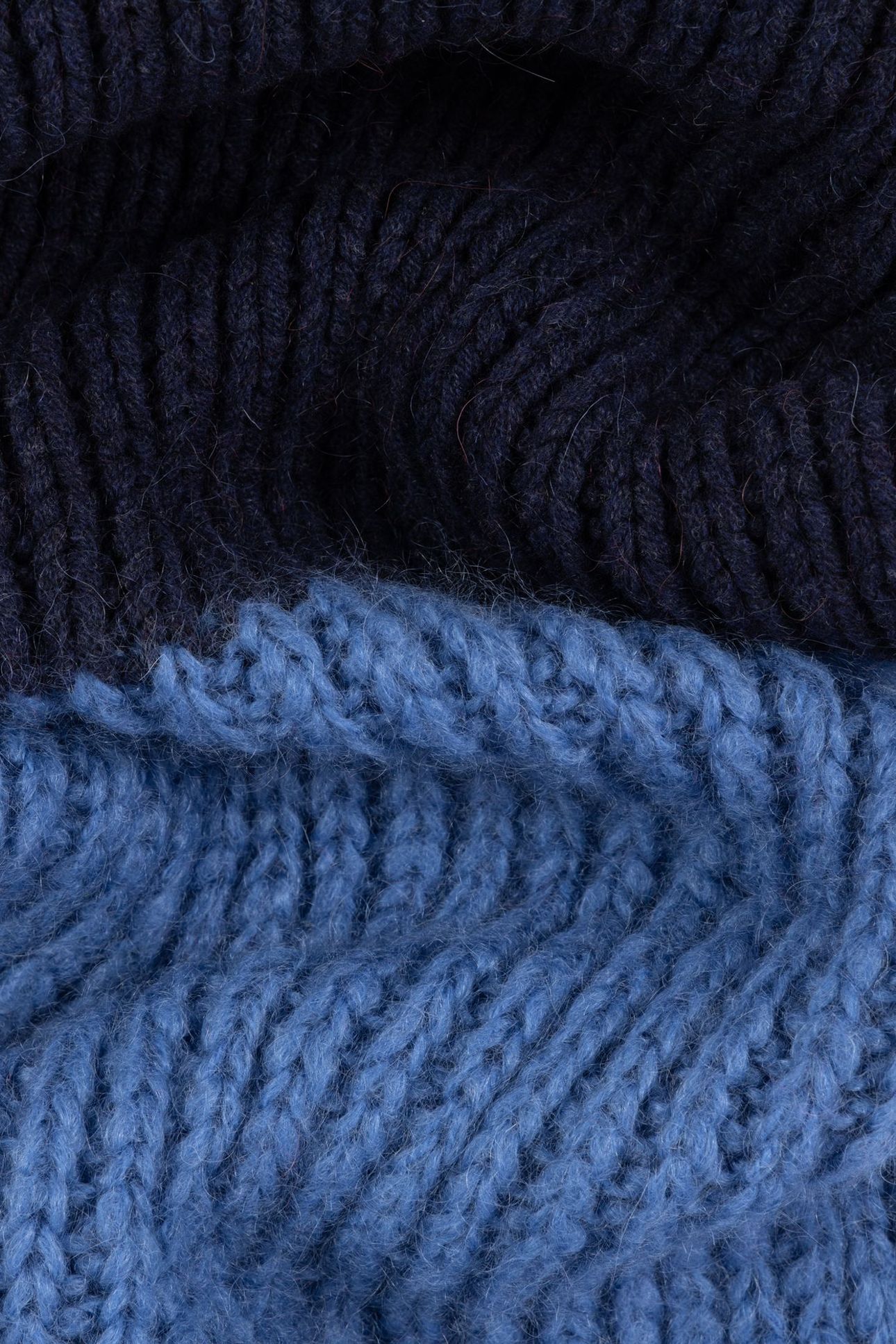 MEN SCARF MOHAIR NAVY 8