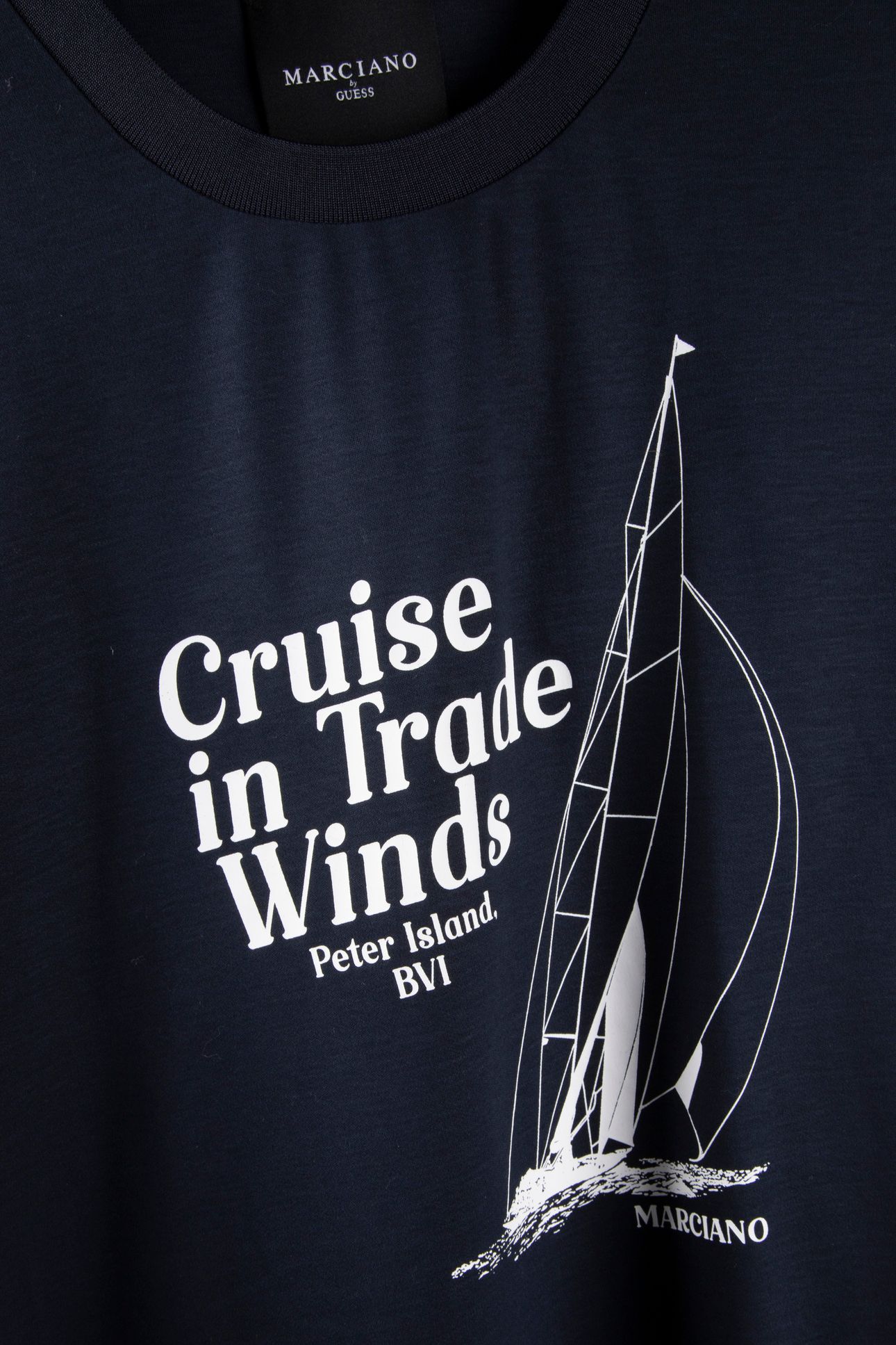 CN SS TEE WITH PRINT NAVY SEA 4
