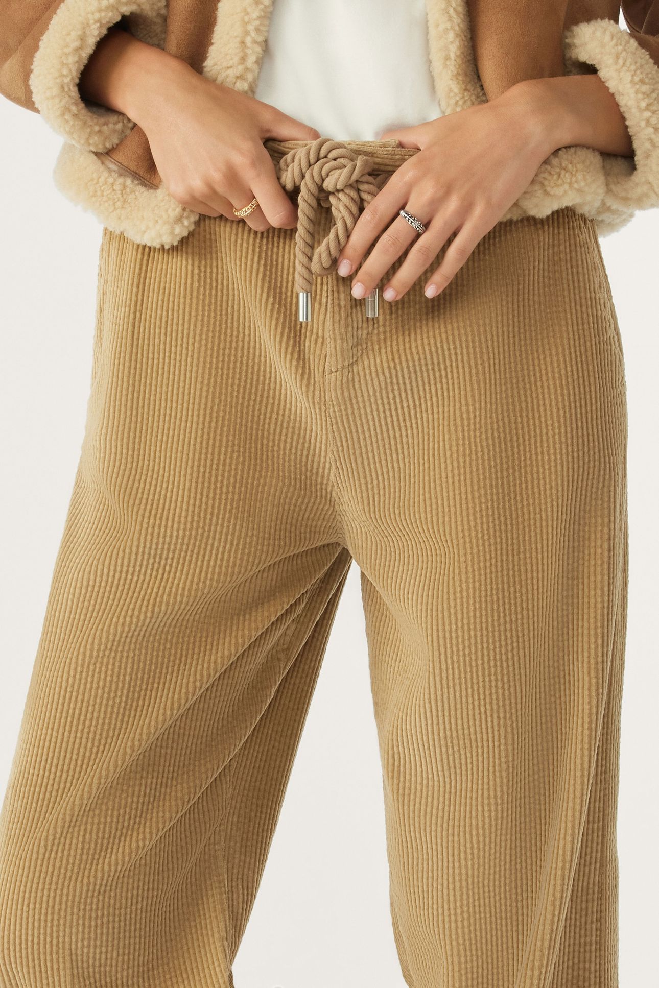 WIDE TROUSERS BEIGE 4