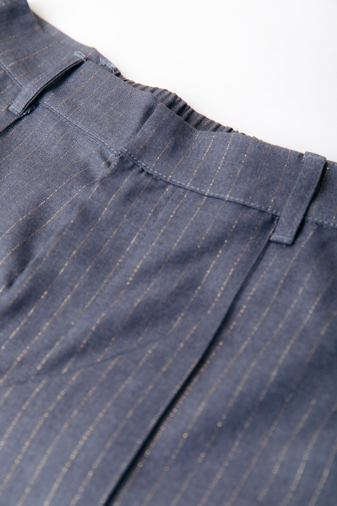 RUS LUREX PINSTRIPE PANTS DARK GREY 5