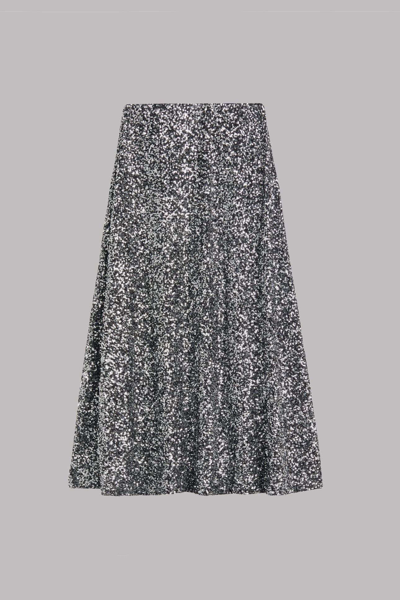 THE DARK LONG SEQUIN SKIRT BLACK 3