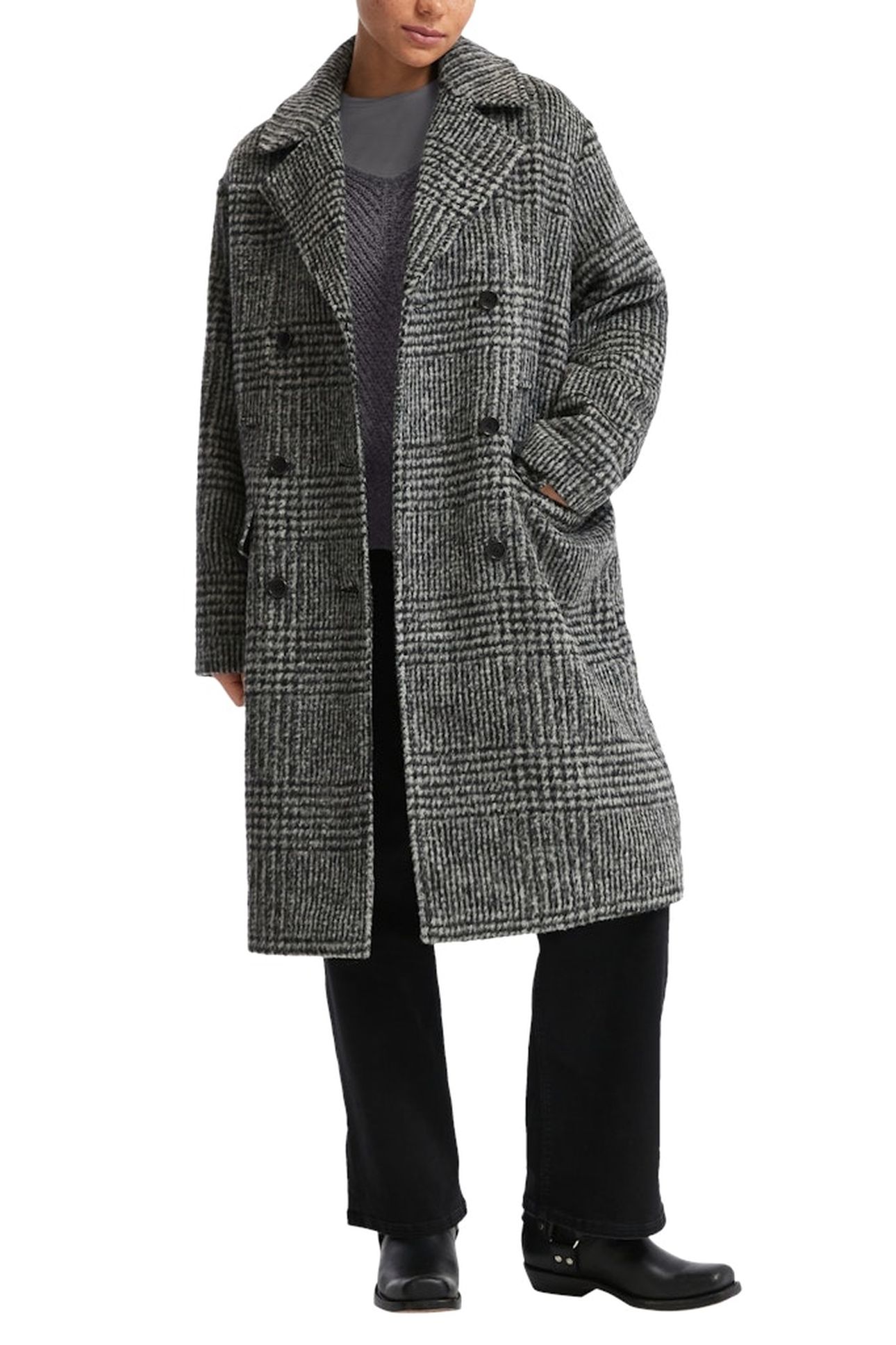 S.OLIVER-QS PULLOVER GREY/BLACK 5