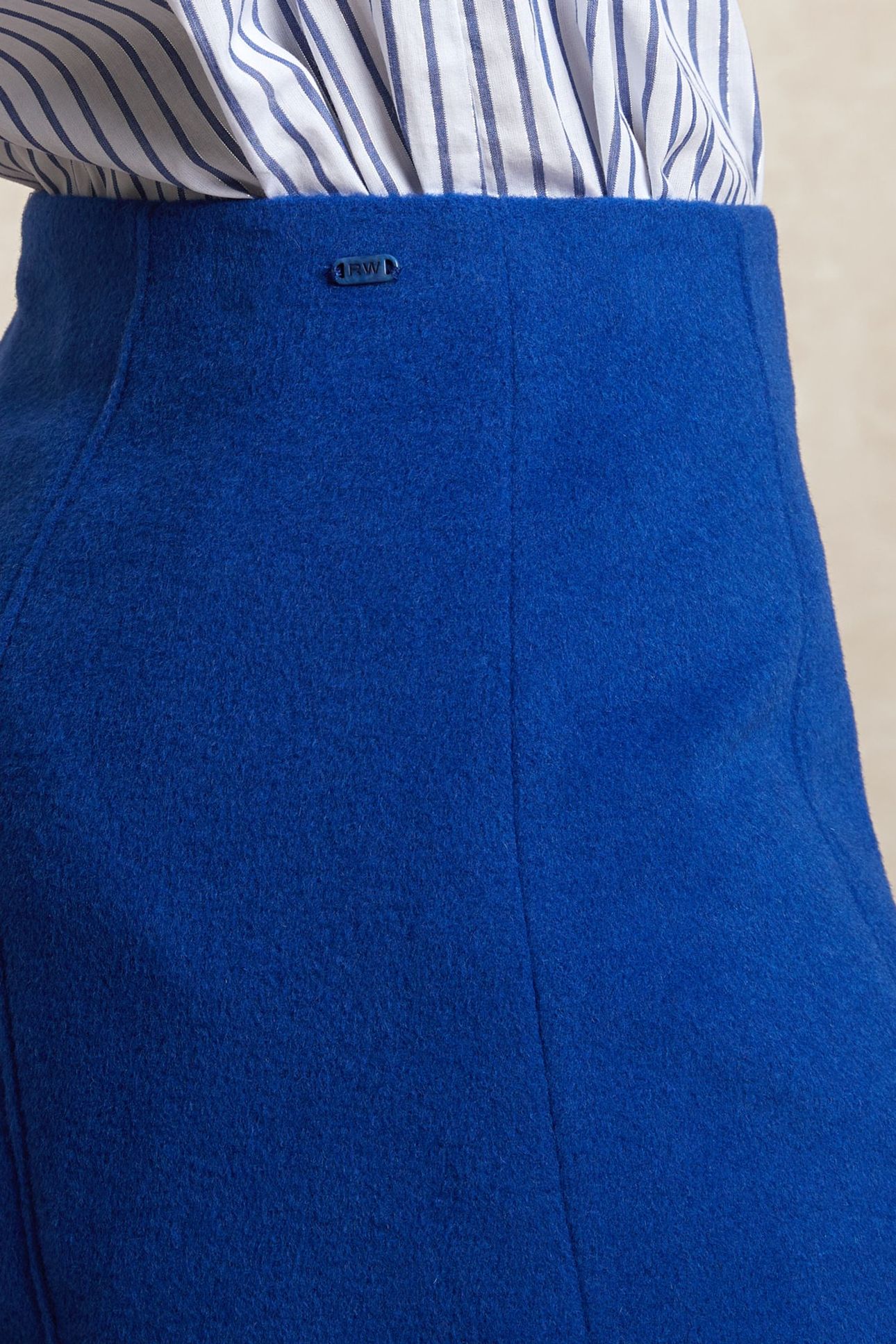 SHORT WOOLEN SKIRT BLUE 4