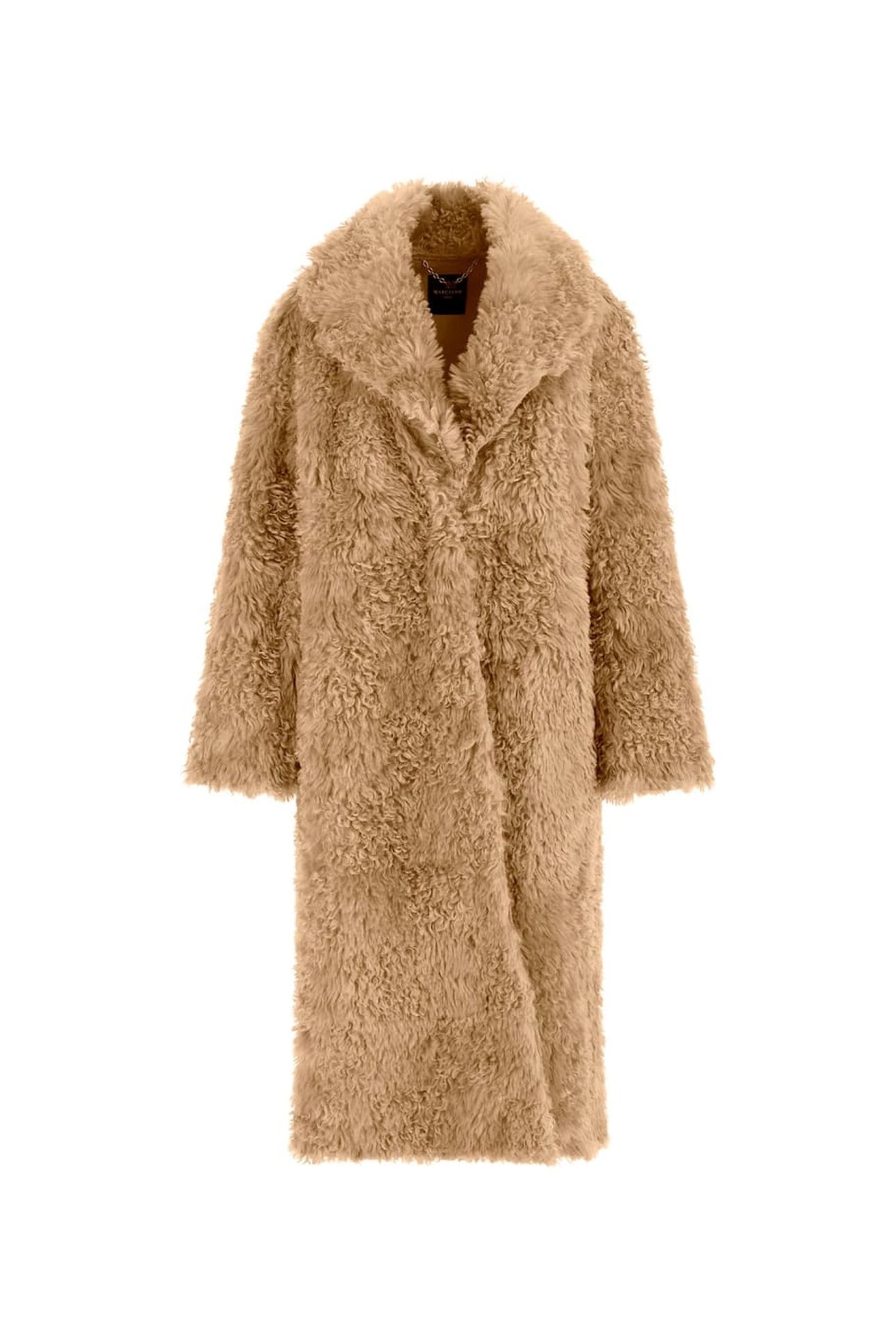 MARGOT LONG FAUX FUR DESERT MUD MULTI 6