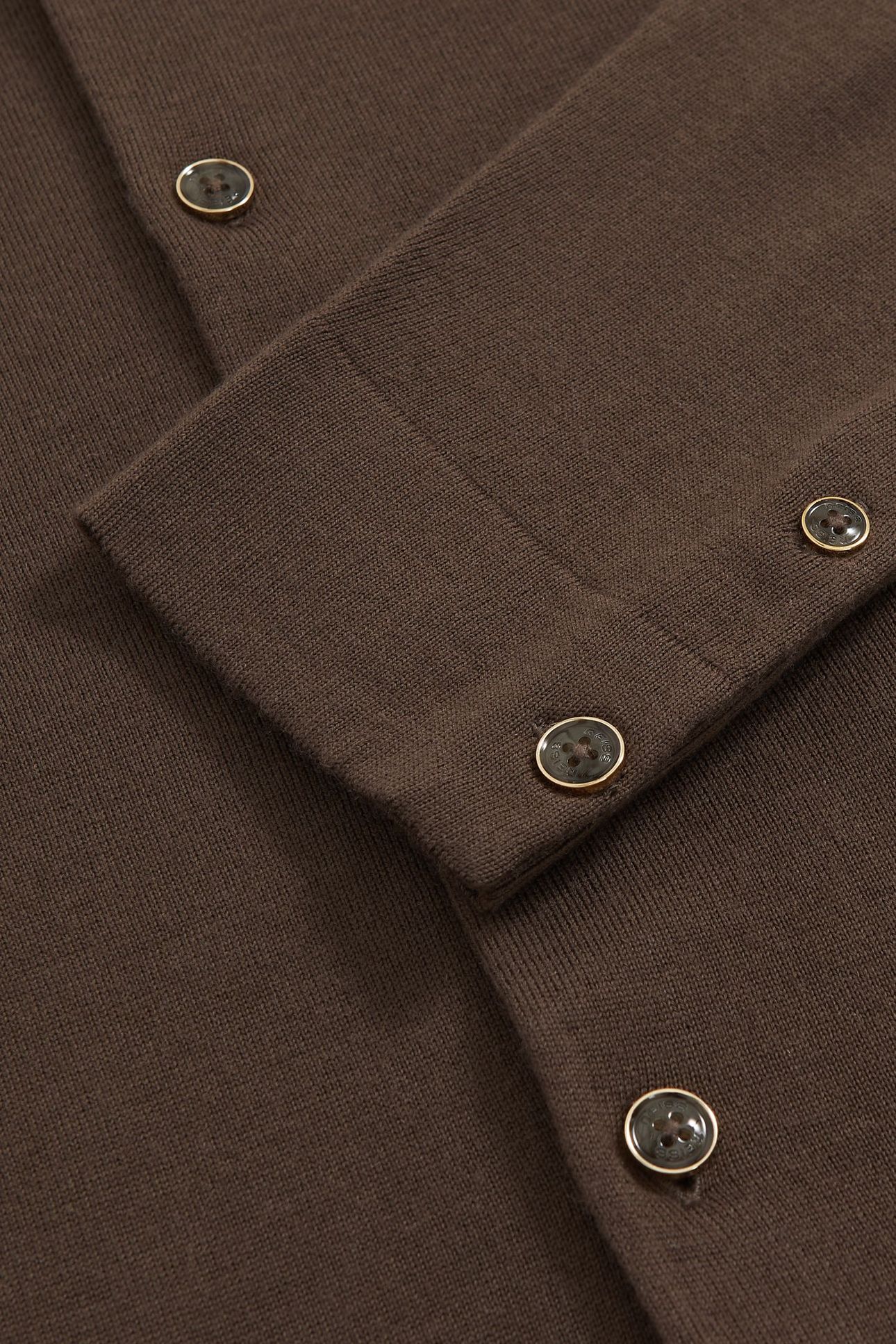 LS BUTTON THROUGH MERINO WOOL CARDIGAN CHOCOLATE BROWN 6
