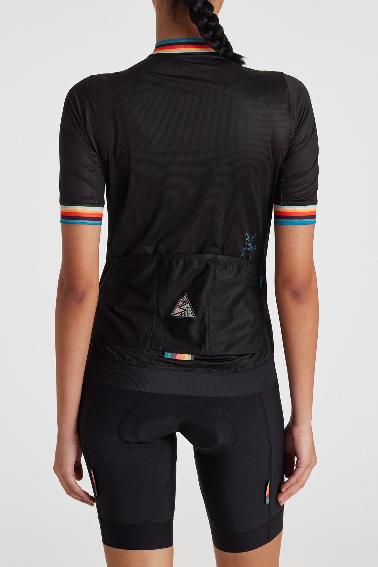 WOMENS CYCLE JERSEY S/S ARTIST STRIPE BLACK 2