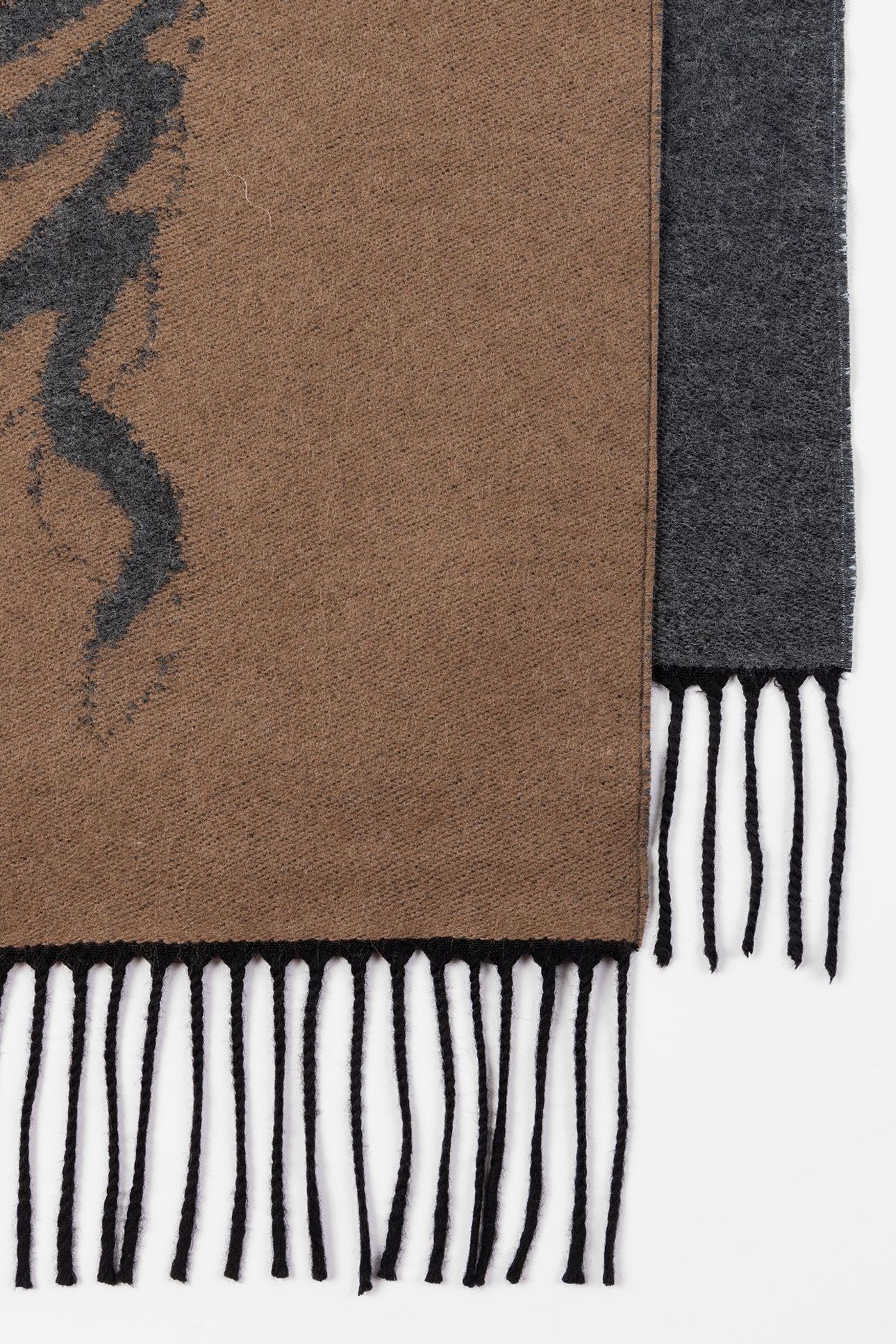 MEN SCARF LOGO COL BLOCK SLATE 2
