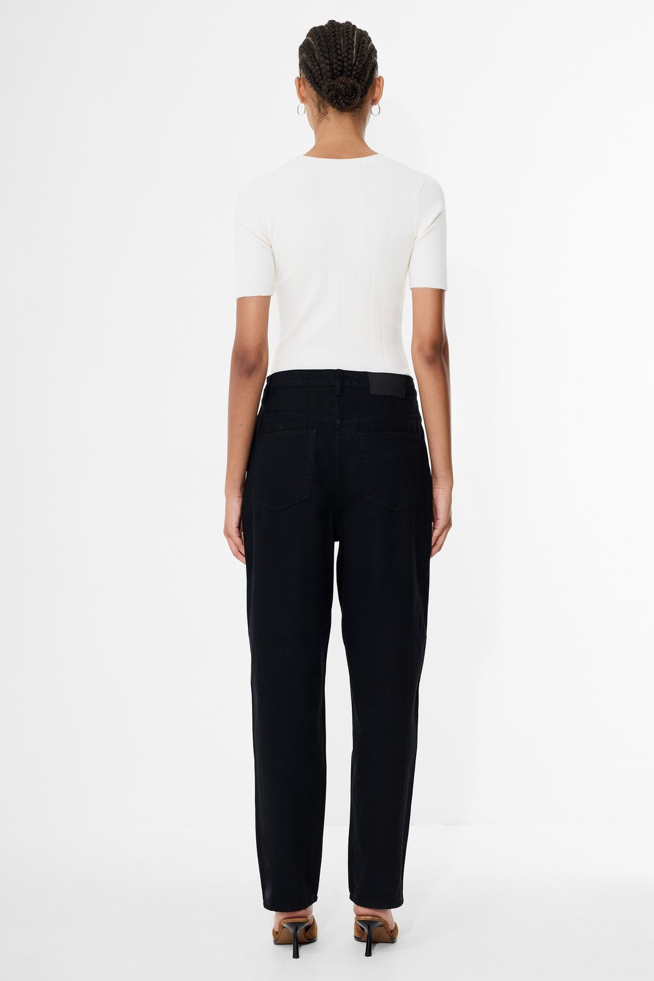 LOREN TWILL BARREL LEG DENIM BLACK 3