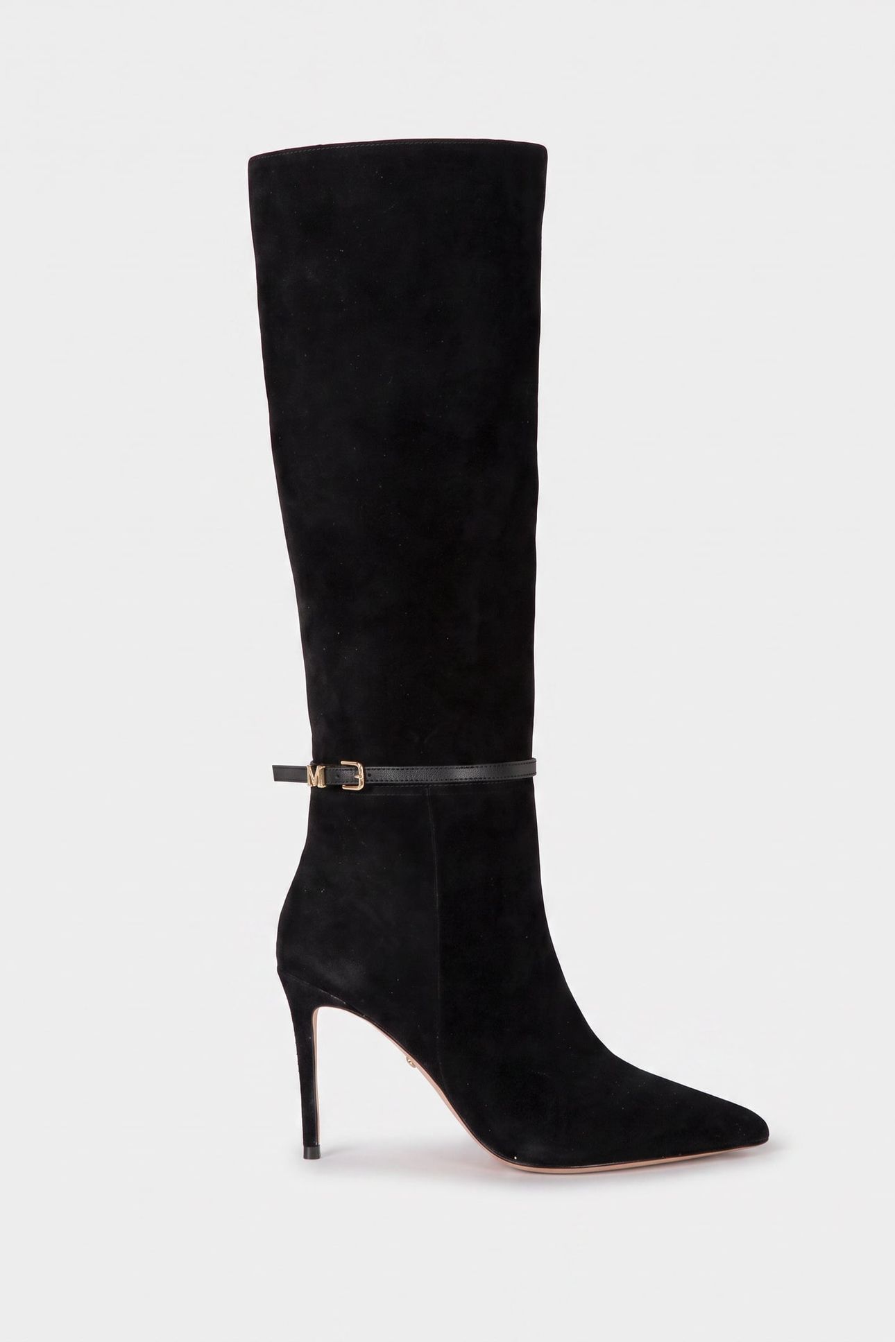 TUBULAR SHAFT BOOT BLACK SUEDE 1