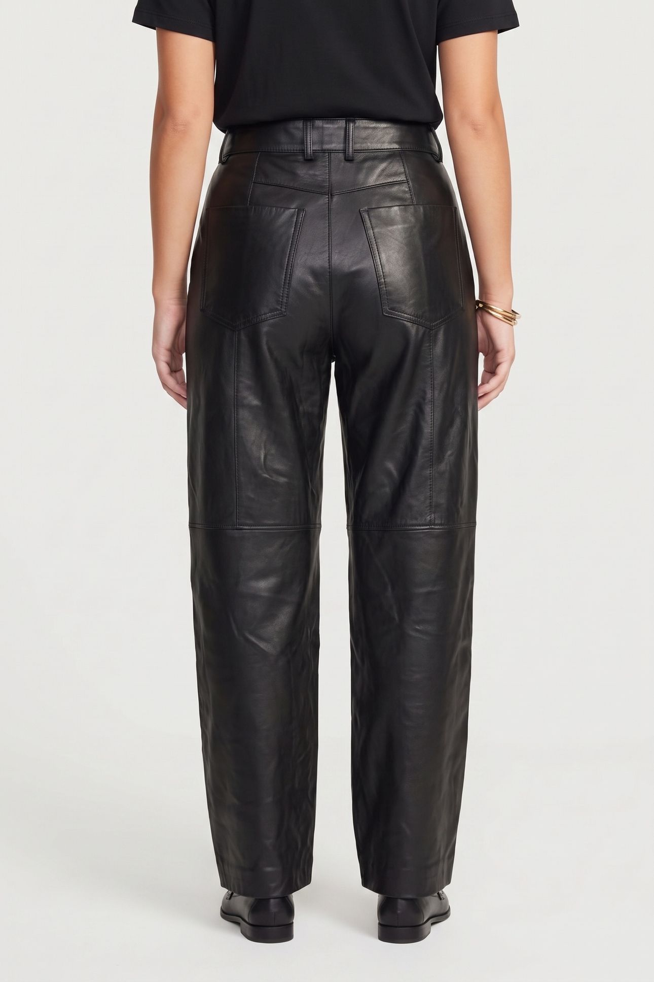 X ALEXA LEATHER TROUSERS BLACK 2