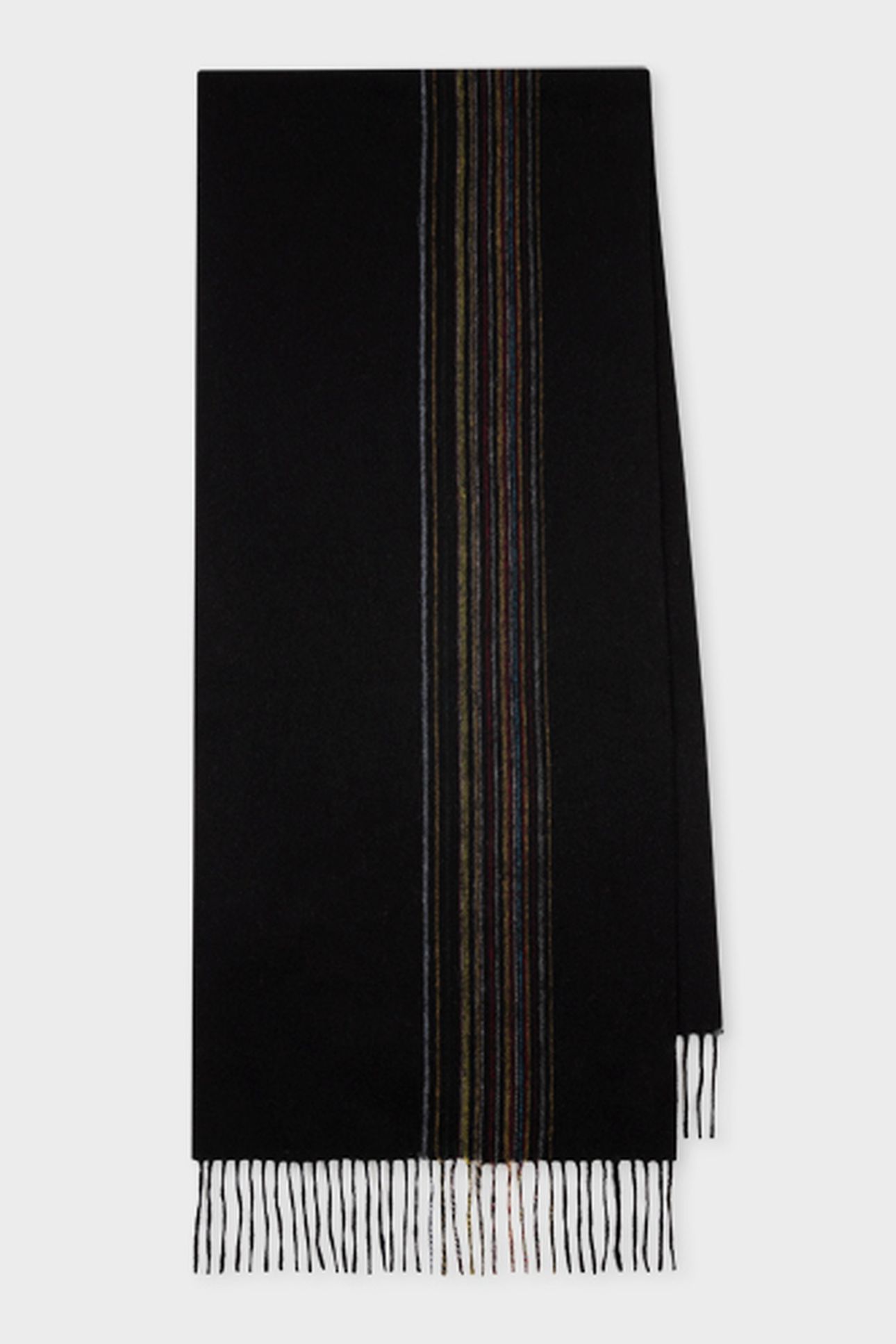 MEN SCARF OFFSET SIGNATR BLACK 2