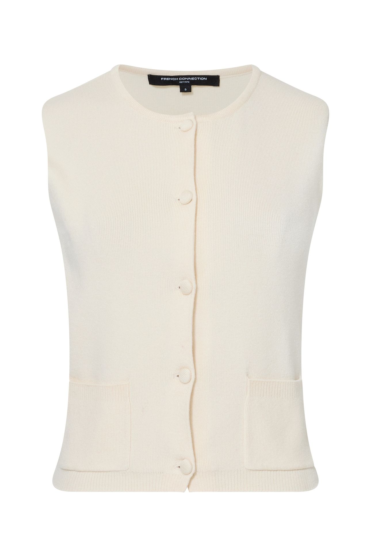 COSYSOFT KNIT VEST PORCELAIN CREAM 3