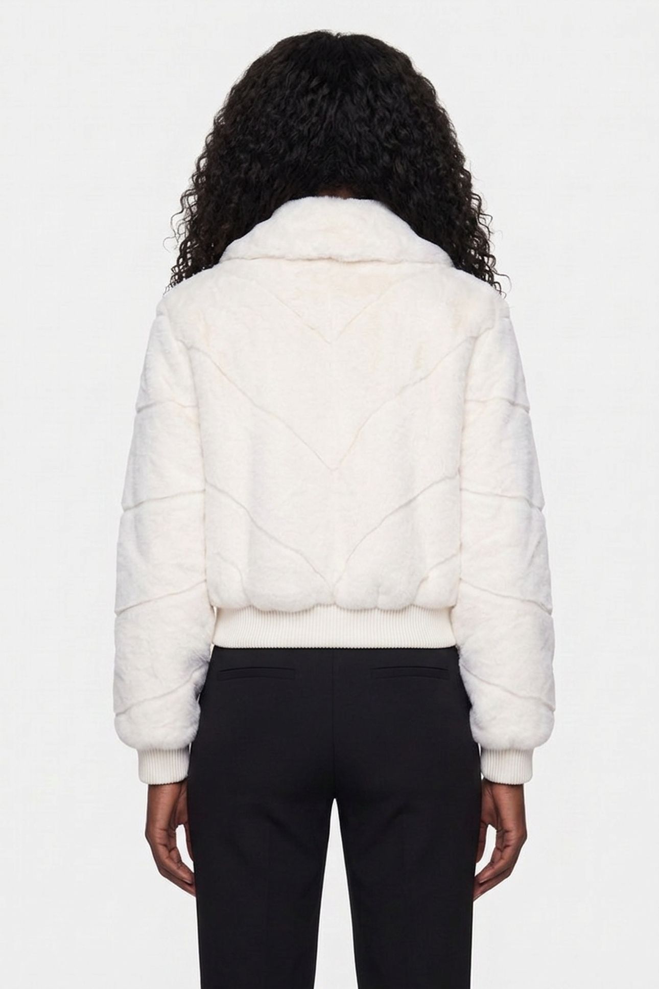 MAYA FAUX FUR JACKET MACADAMIA MULTI 2