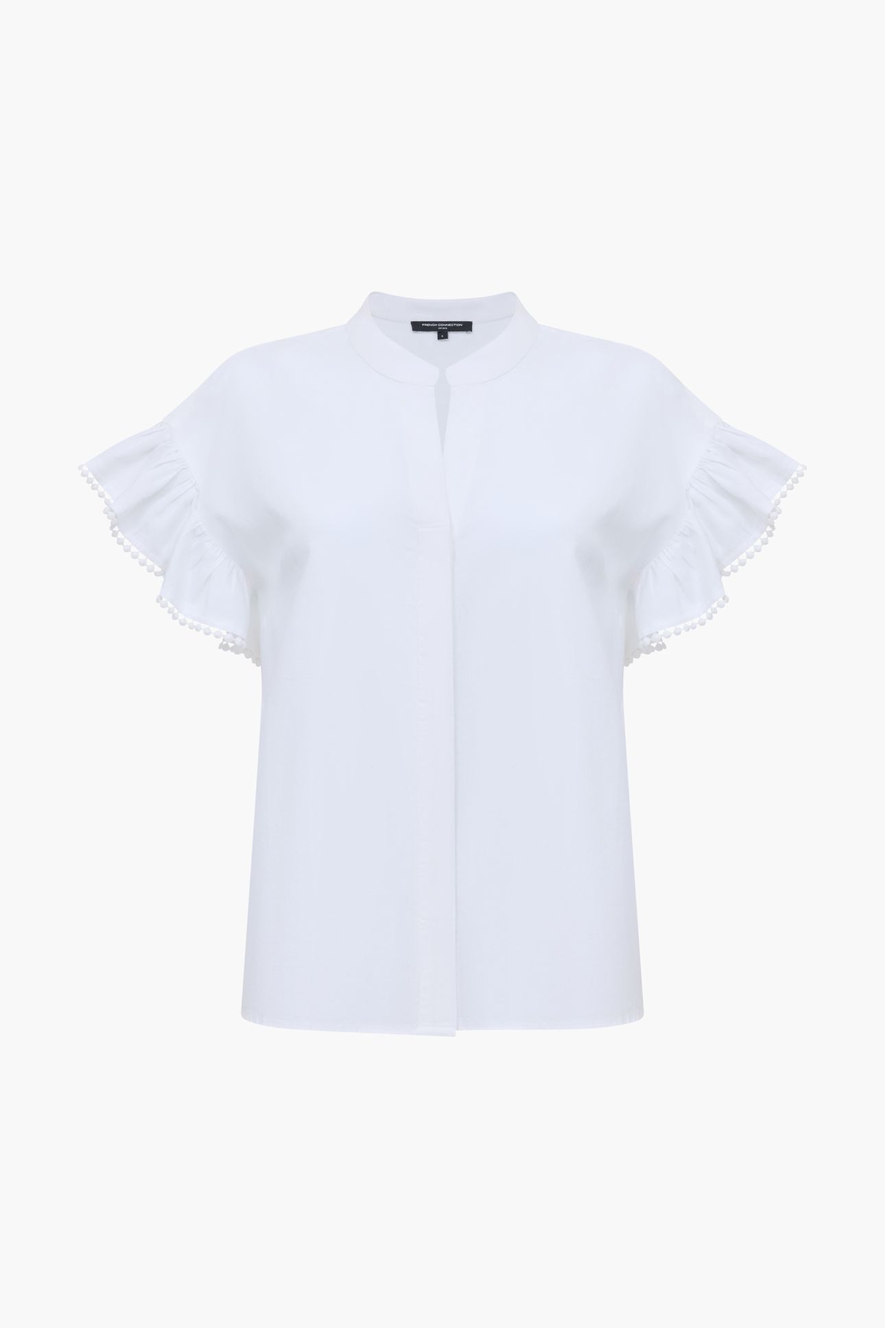 SINDEY COTTON HALF PLACKET SHI LINEN WHITE LINEN WHITE 4