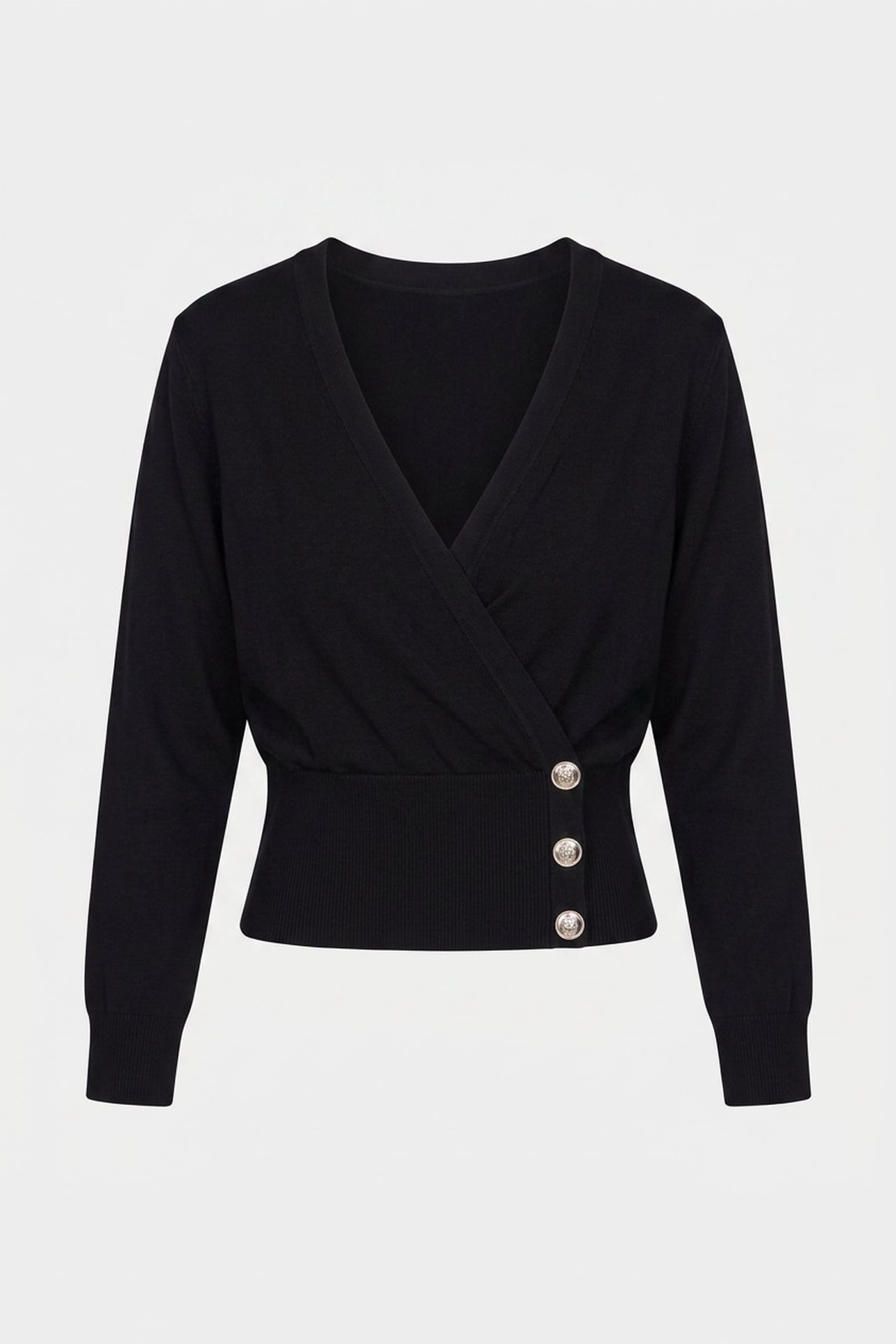 FLORENCE LS CROSSED JET BLACK A996 3