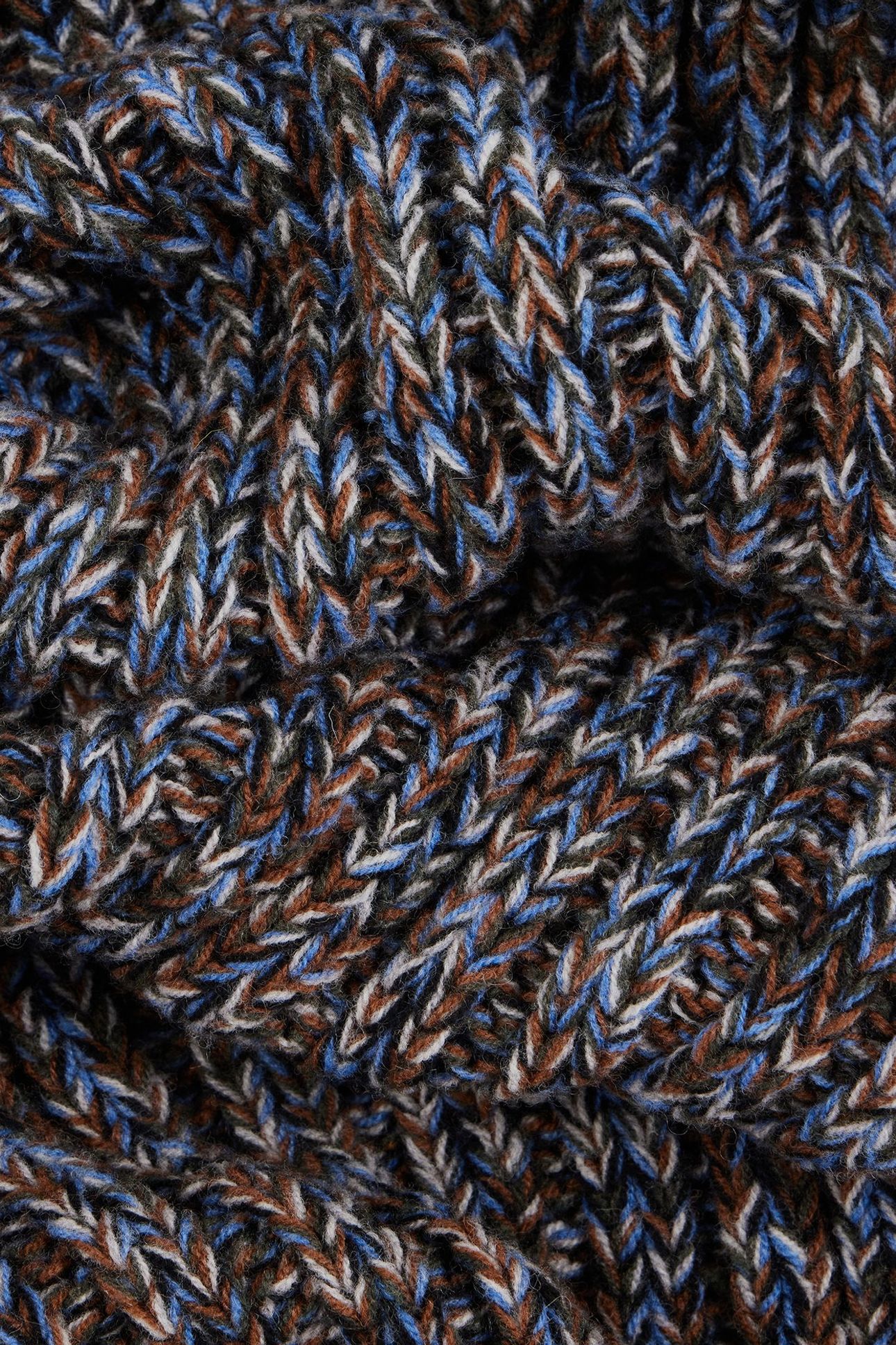 MEN SCARF CHUNKY TWISTED SLATE 7