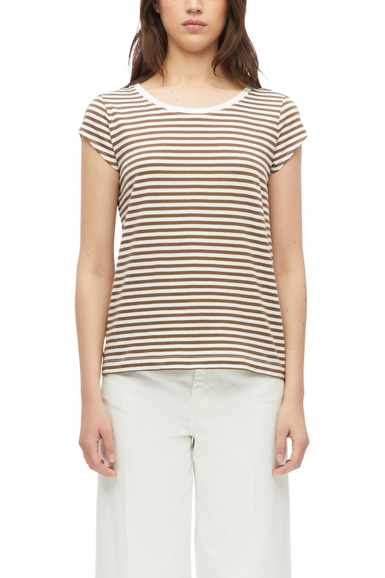 S.OLIVER T-SHIRTS BROWN 1
