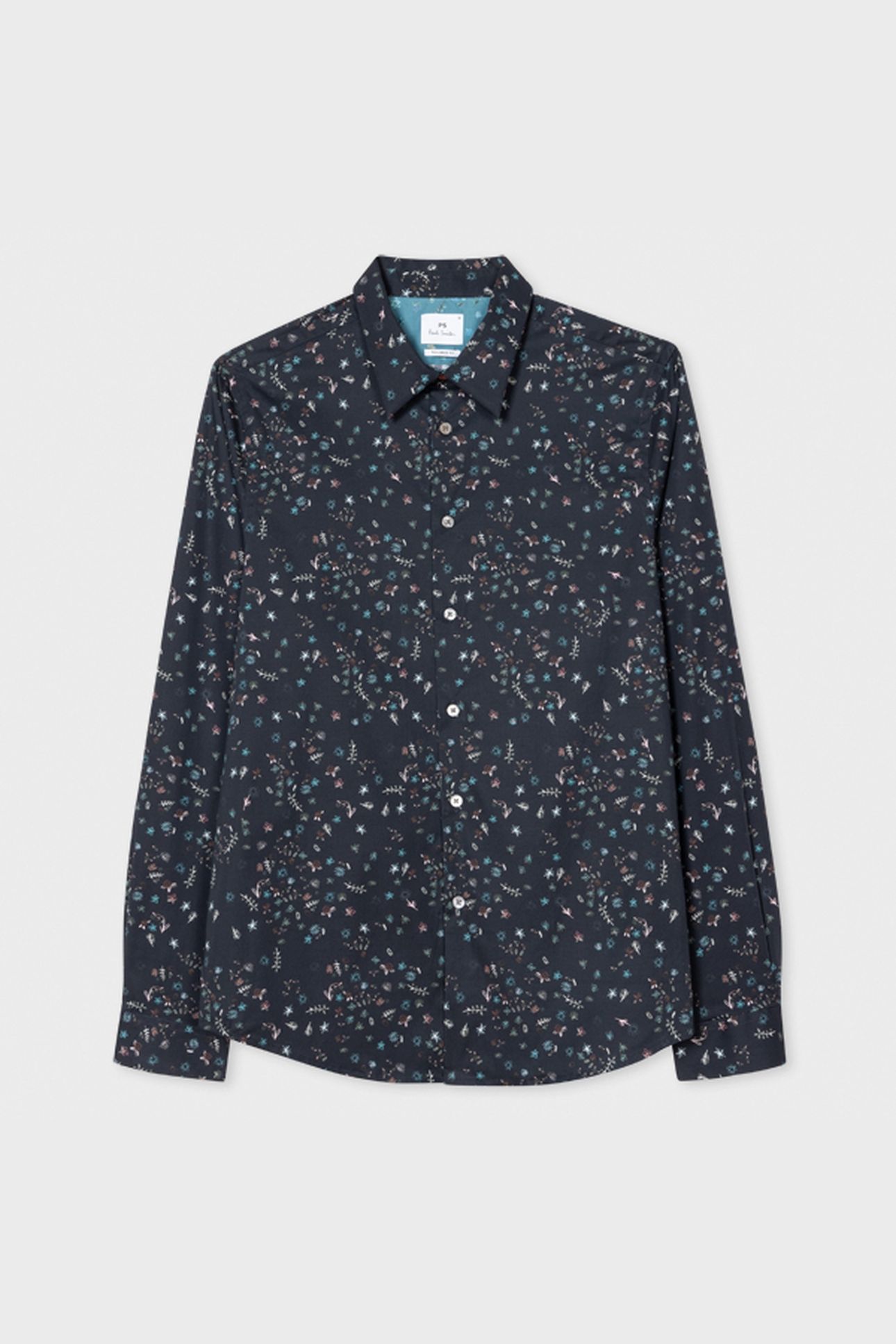 MENS LS TAILORED FIT SHIRT VERY DARK NAVY 3