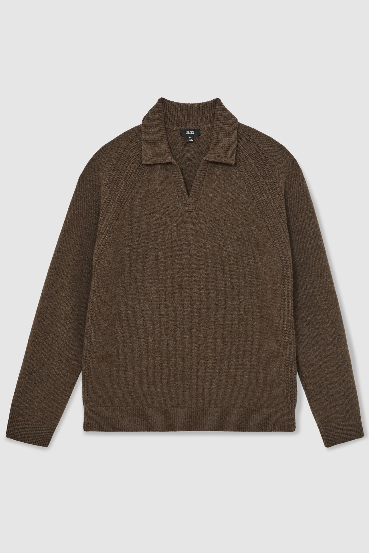 LS OPEN COLLAR JUMPER PECAN BROWN 4