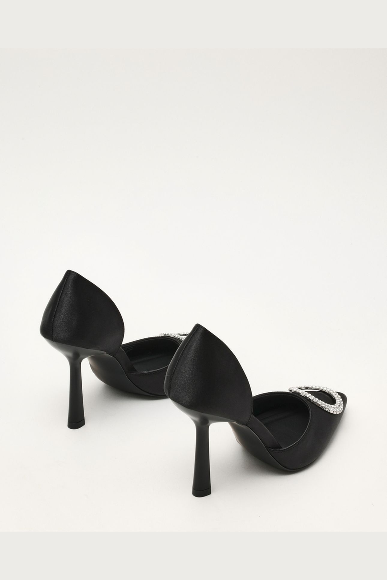 SPARKLING PUMPS BLACK SATIN 3