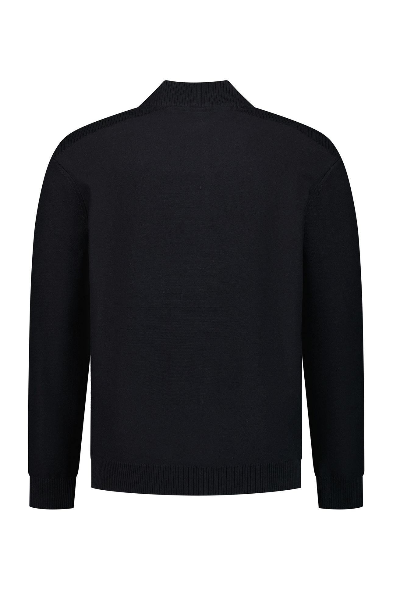 PULLOVER FULL ZIP SHOULDER DETAIL BLACK 2