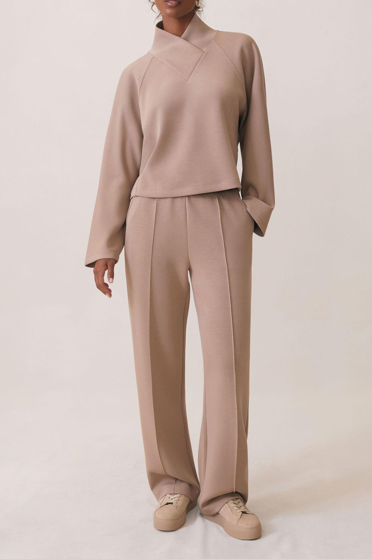 WIDE LEG JOGGER TAUPE NEUTRAL 1