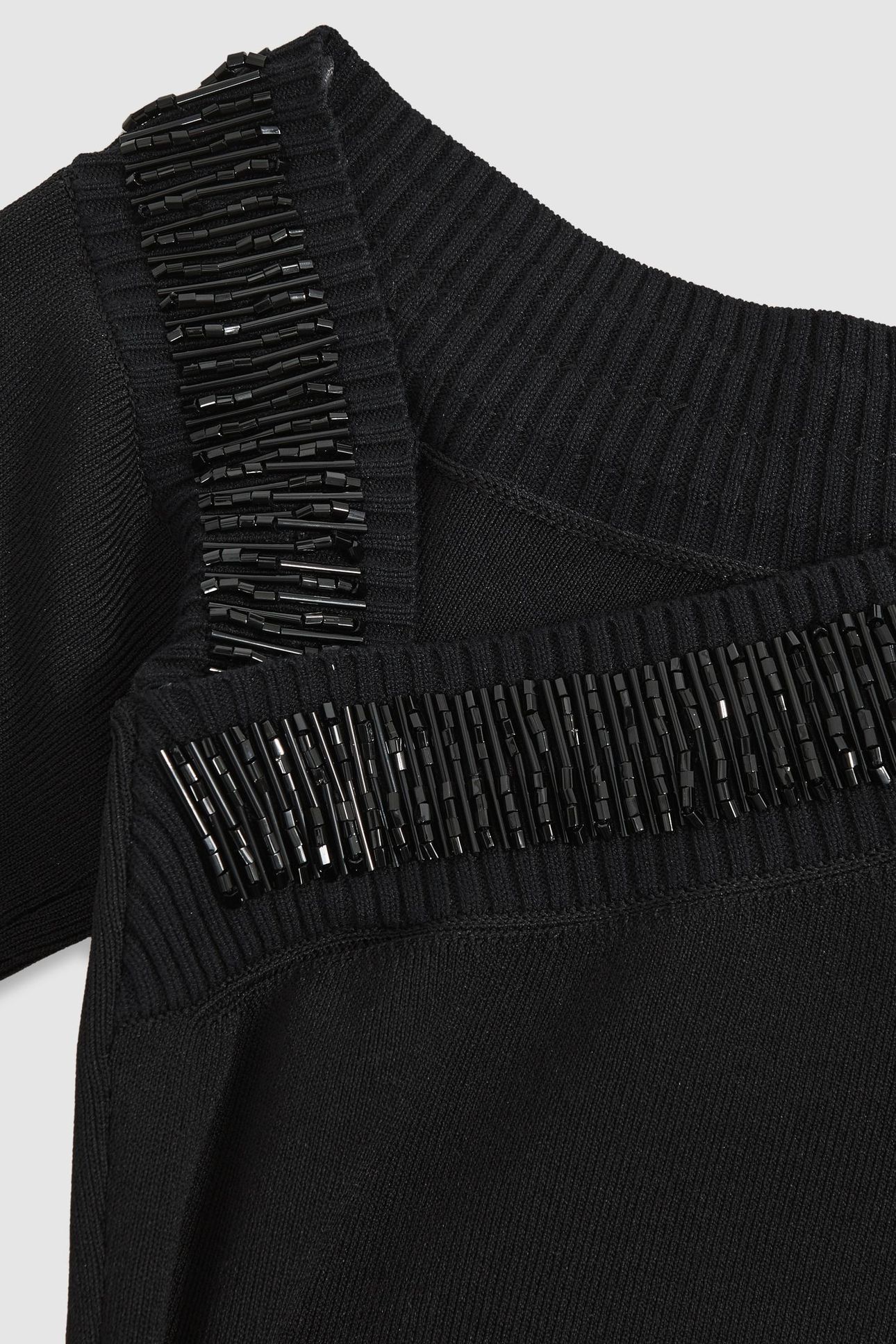 KNITTED MIDI DRESS BLACK 5