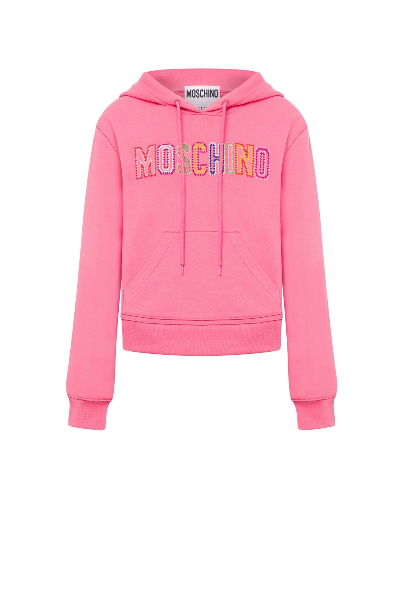 ORGANIC COTTON CROCHET LOGO SWEATSHIRT PINK 3