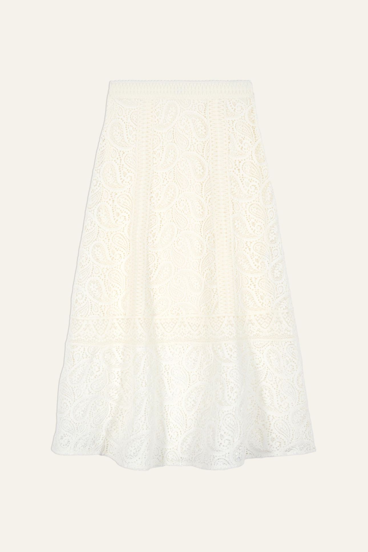 MID-LENGTH SKIRT ECRU 3