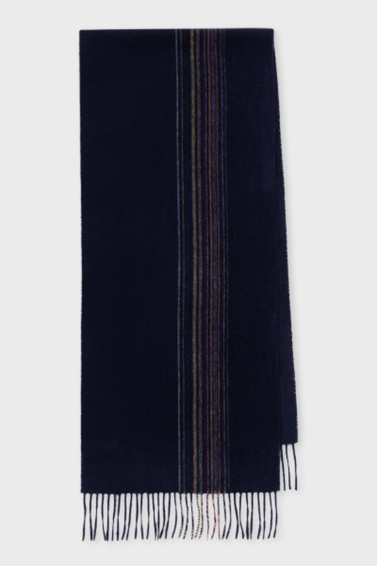 MEN SCARF OFFSET SIGNATR NAVY 1
