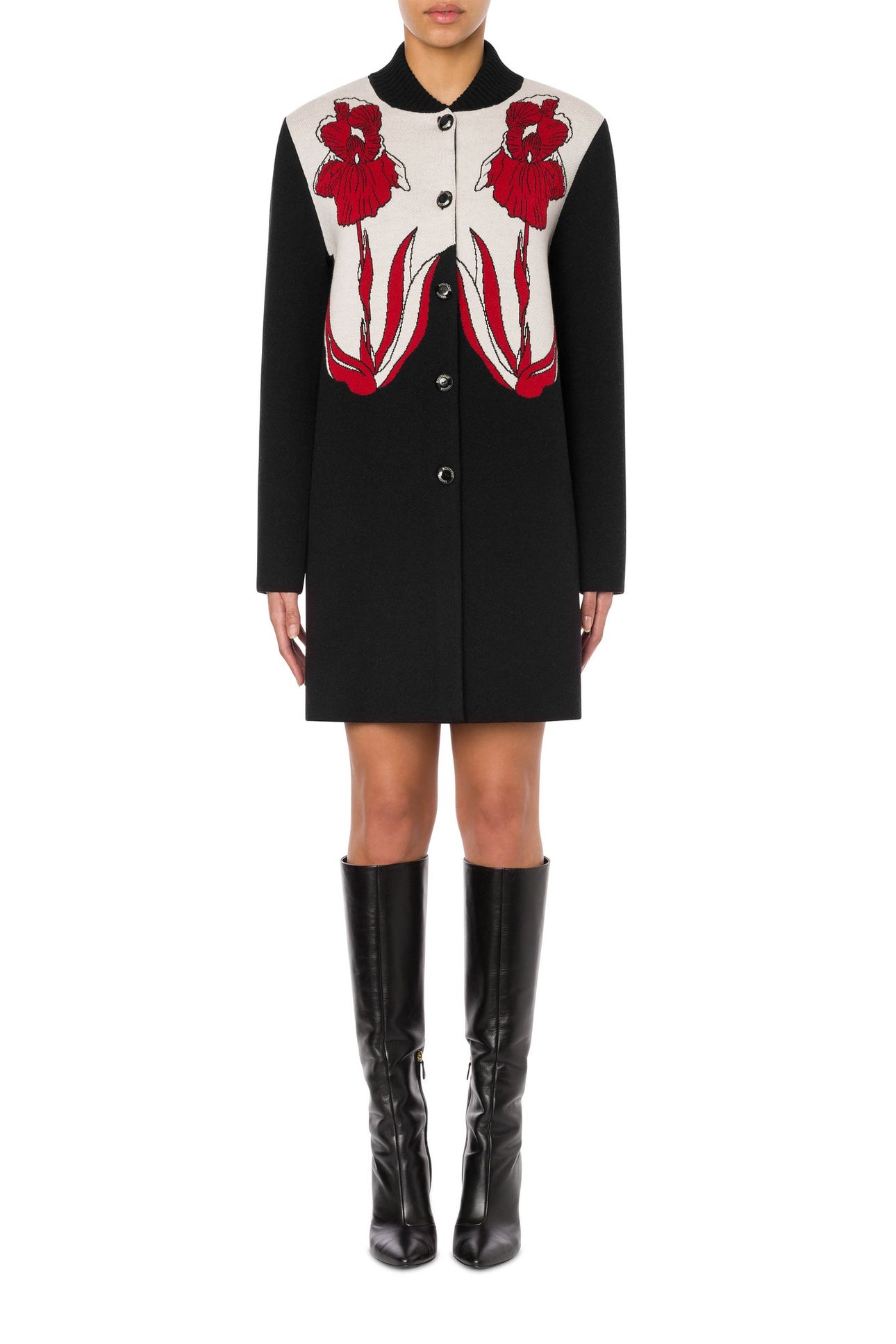 IRIS PURE WOOL COAT BLACK 1
