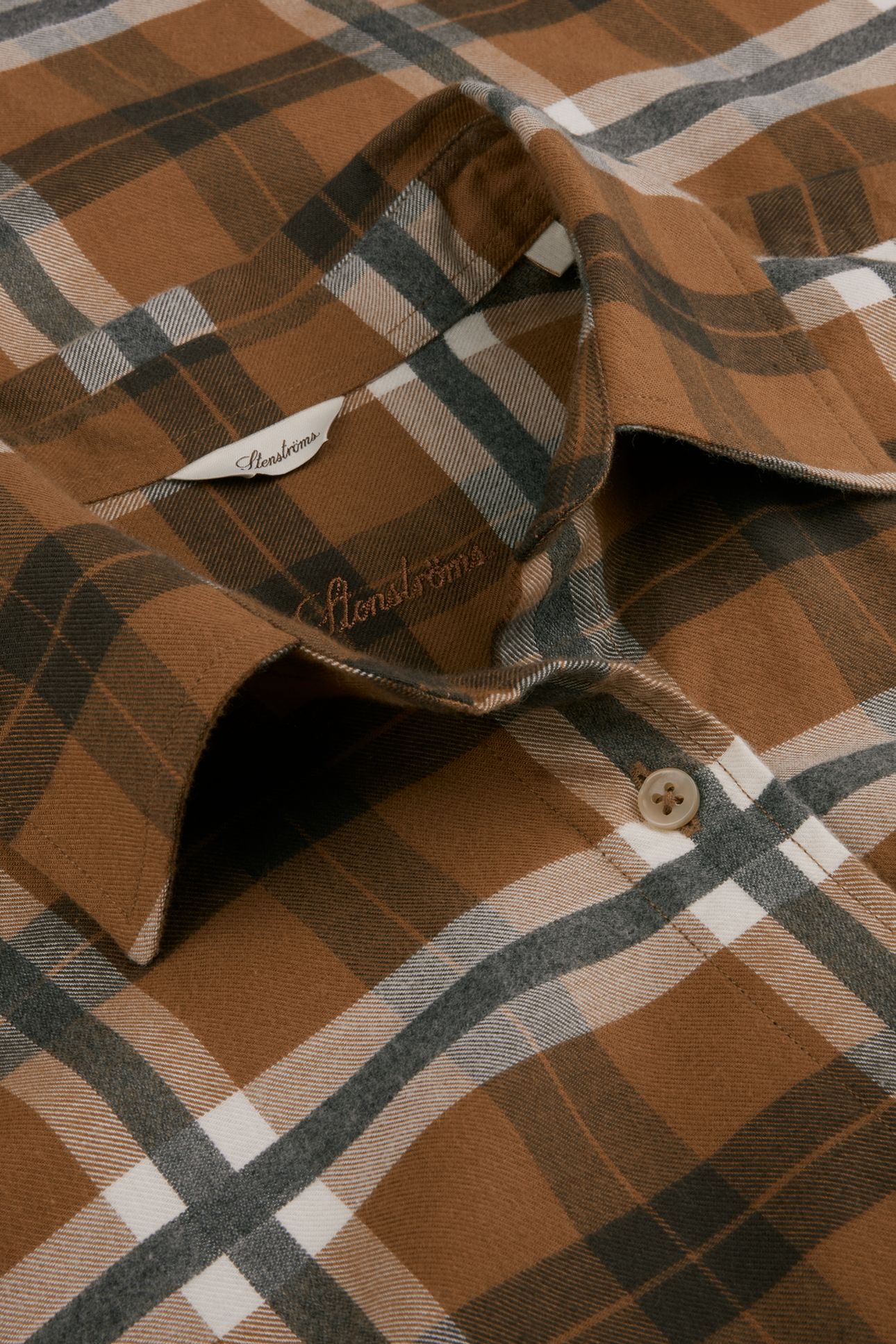 FRANNIE SHIRT LIGHT BROWN CHECK 3