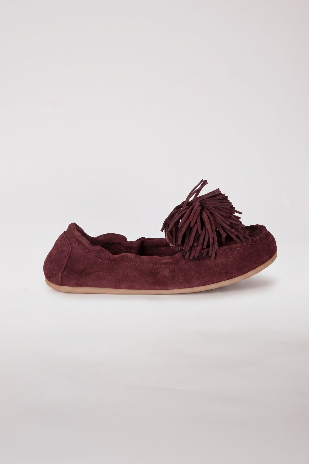 LACY POM POM LOAFER RED 1
