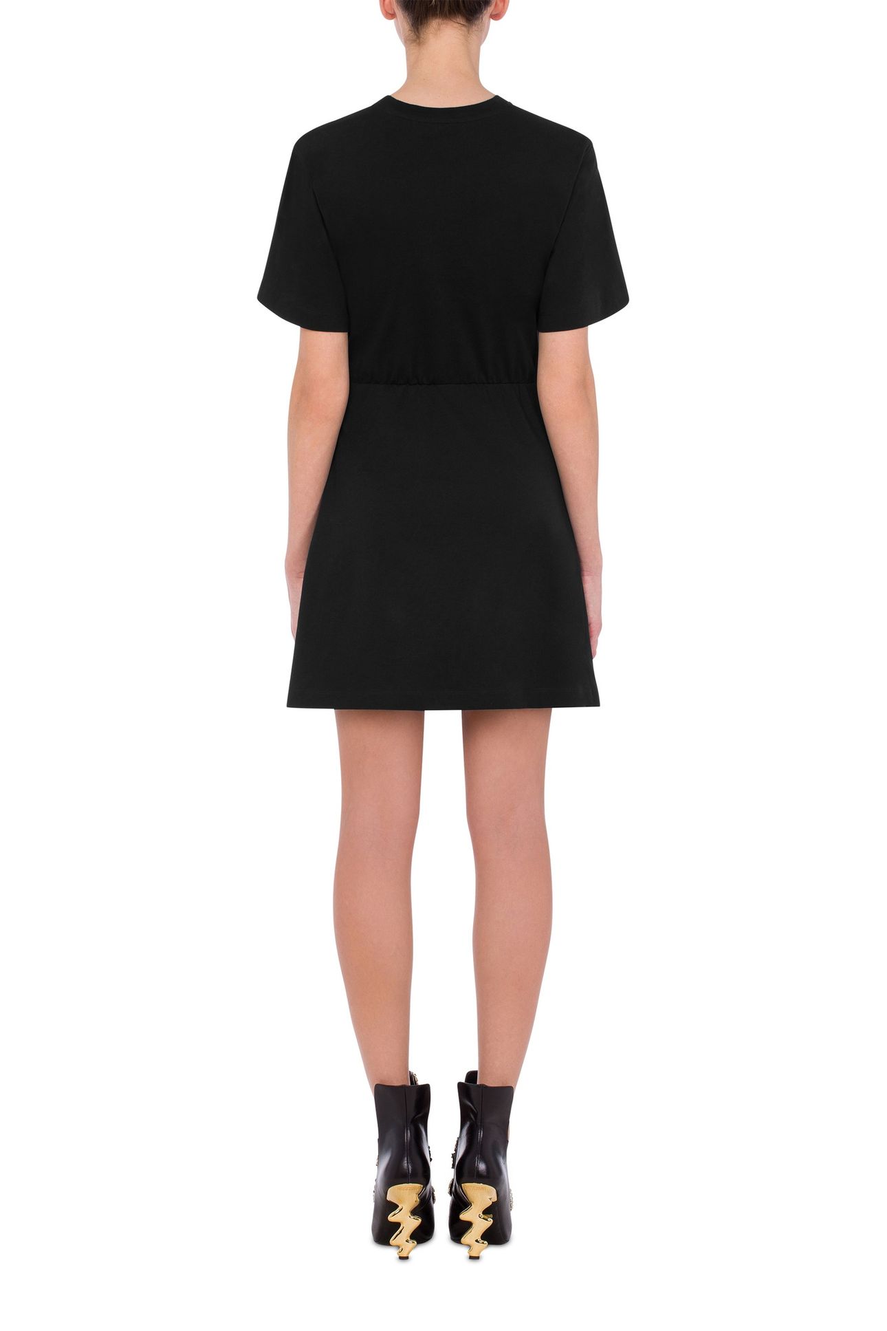 JEWEL FLOWER ORGANIC JERSEY DRESS BLACK 2