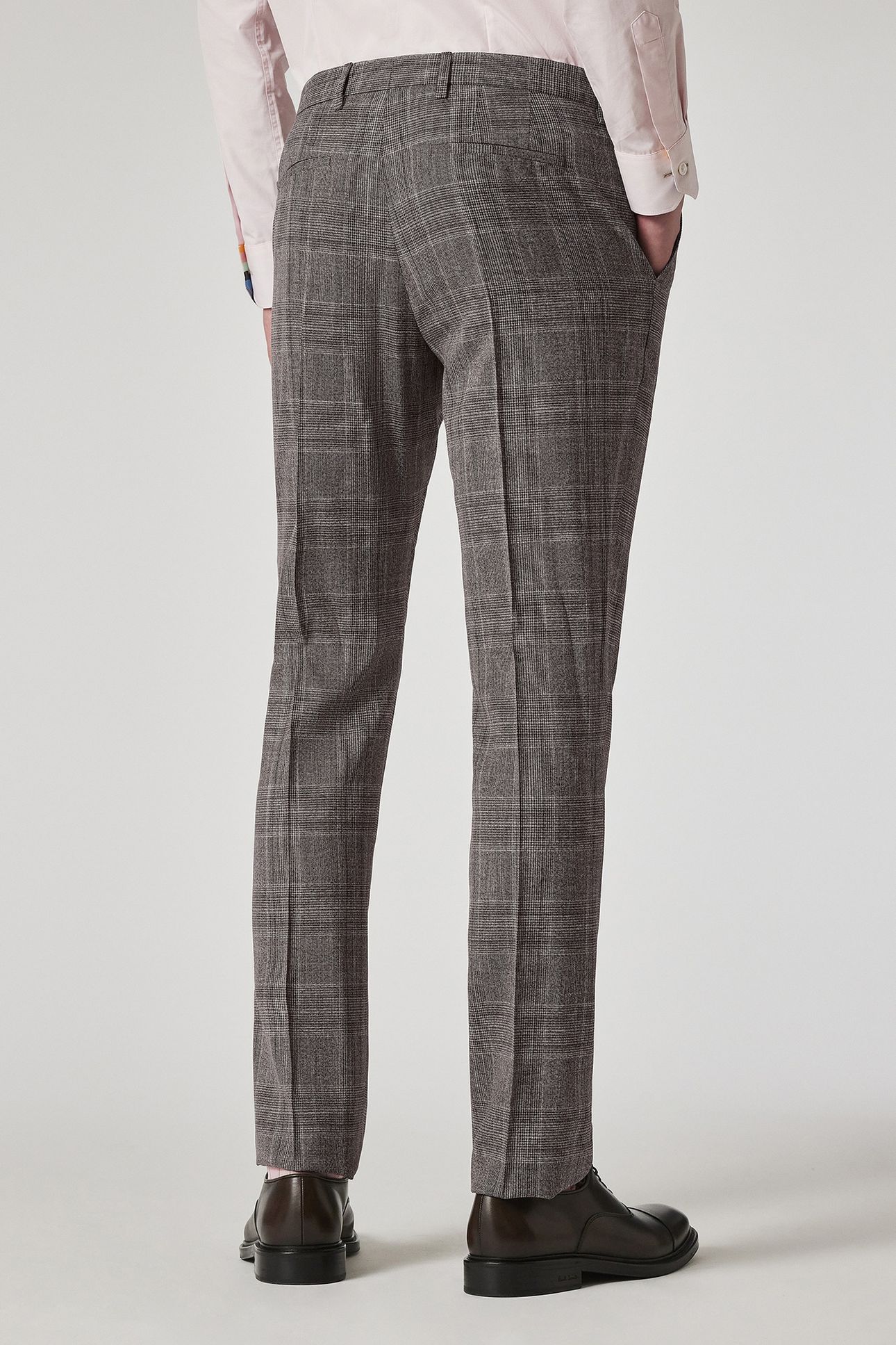 MENS SLIM FIT TROUSER GREY BEIGE 3