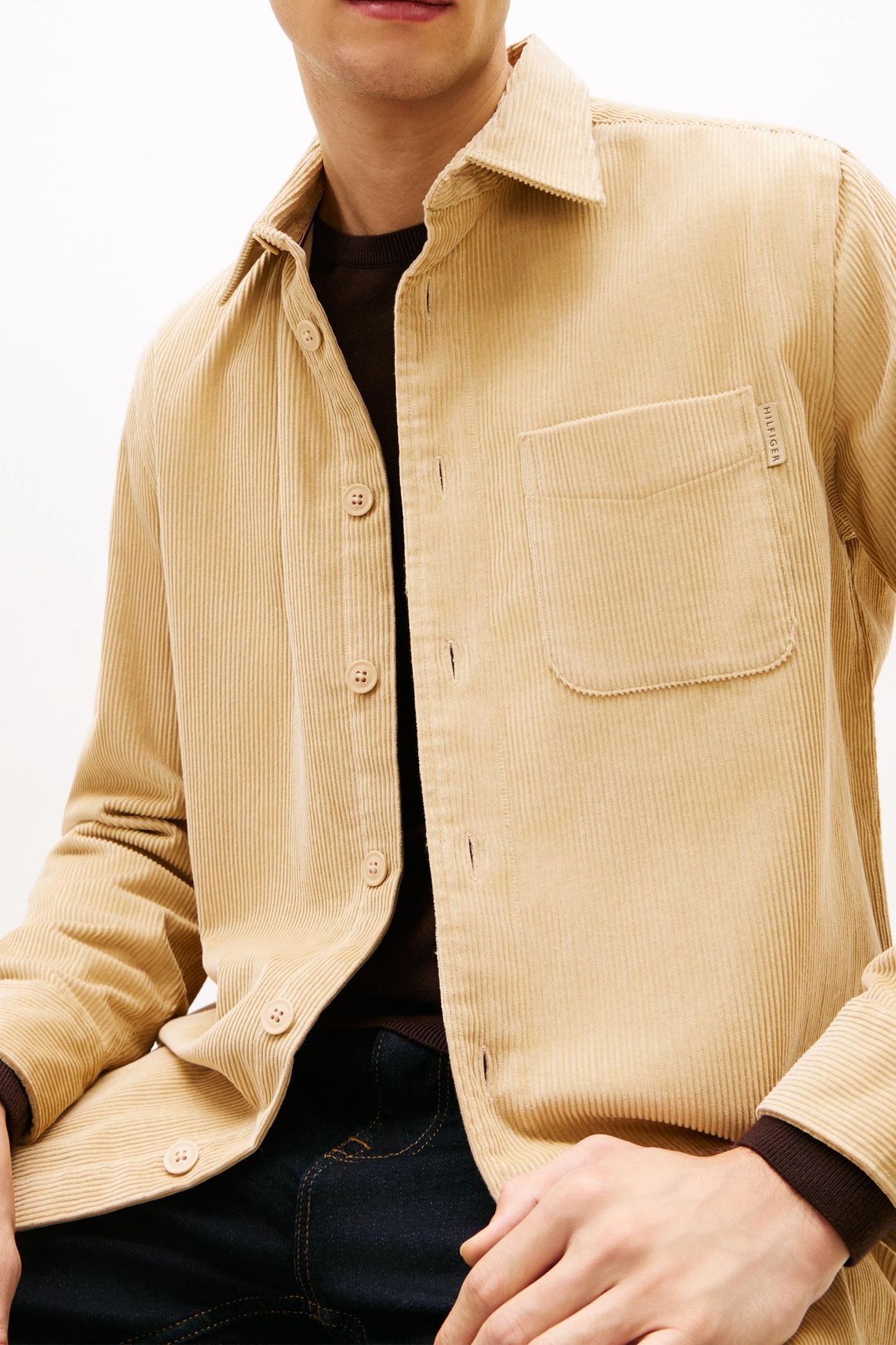 CORDUROY RELAXED OVERSHIRT GENTLE GOLD 5